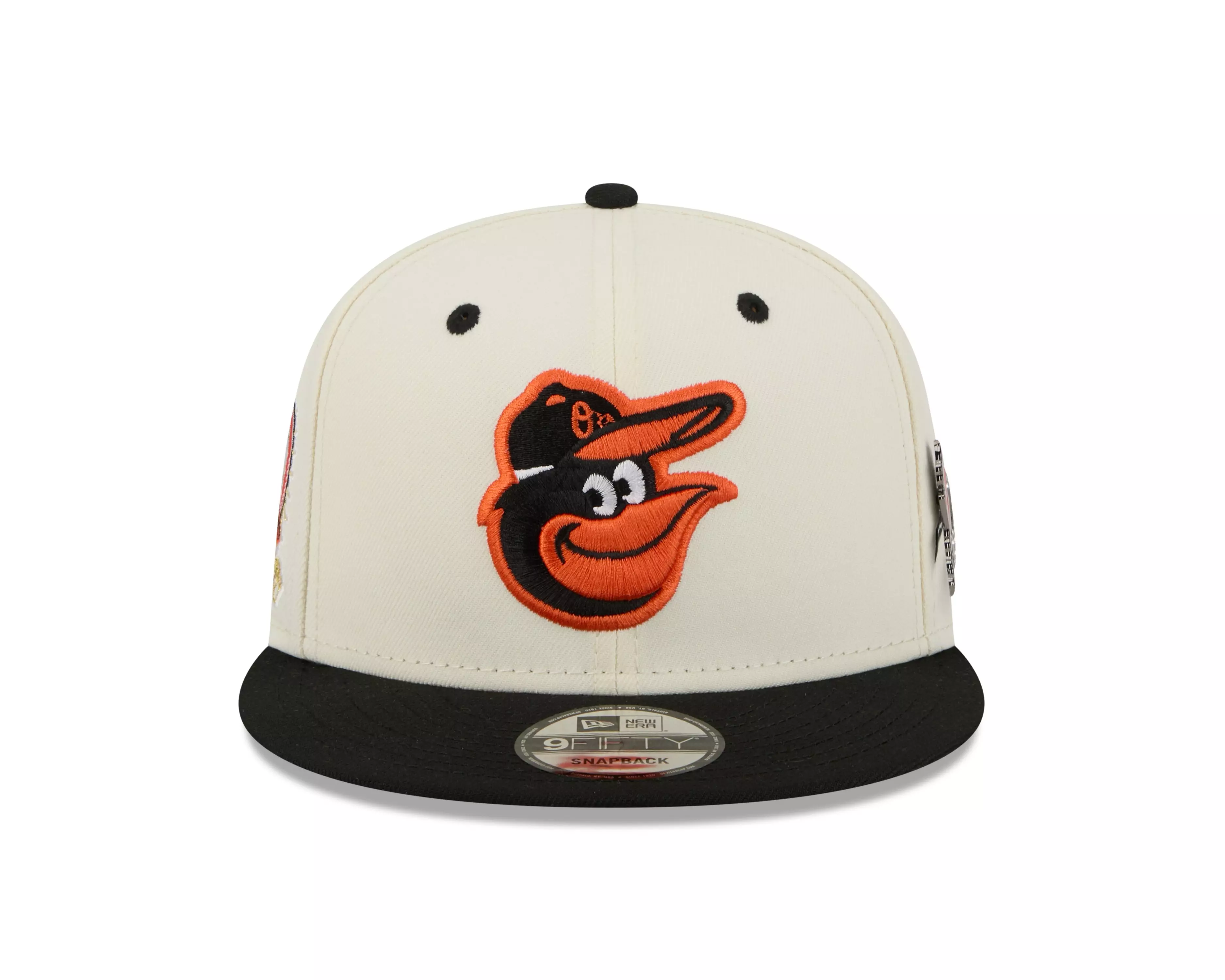 New Era Baltimore Orioles 9FIFTY Mascot Pin Snapback Hat-Off-White - OFF-WHITE