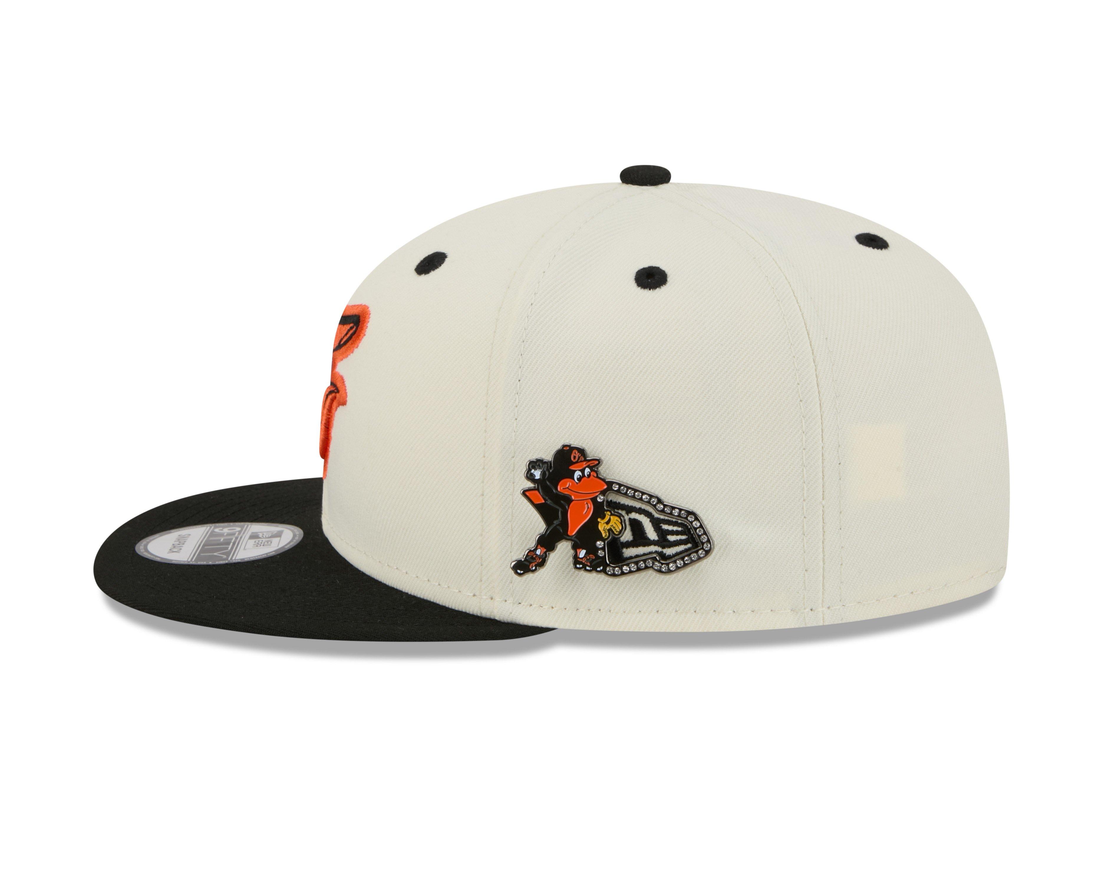 New Era Baltimore Orioles 9FIFTY Mascot Pin Off-White Snapback Hat