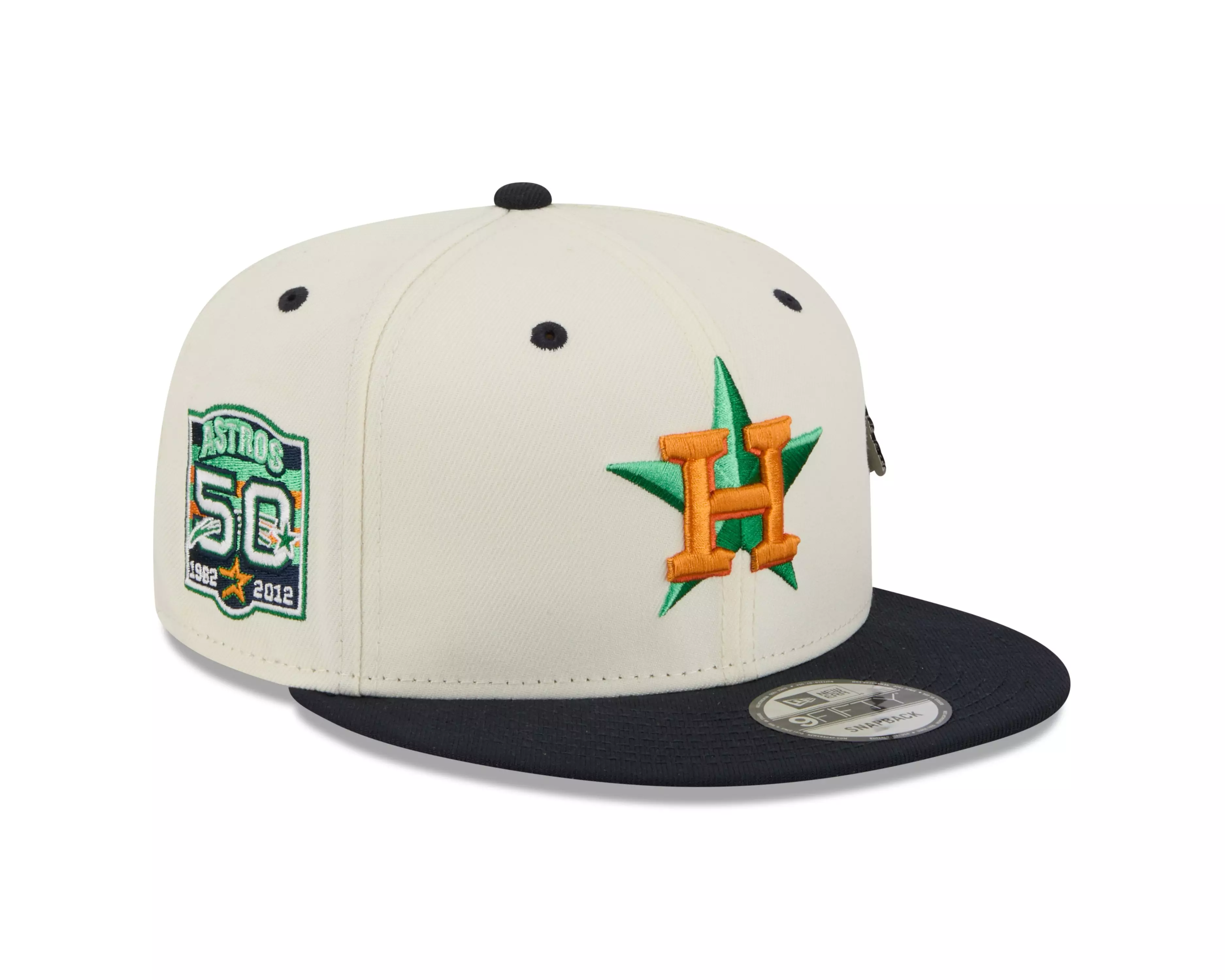 New Era Houston Astros 9FIFTY Mascot Pin Snapback Hat-Off-White - OFF-WHITE
