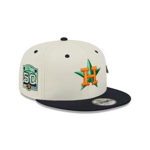 New Era Houston Astros 9FIFTY Mascot Pin Snapback Hat-Off-White