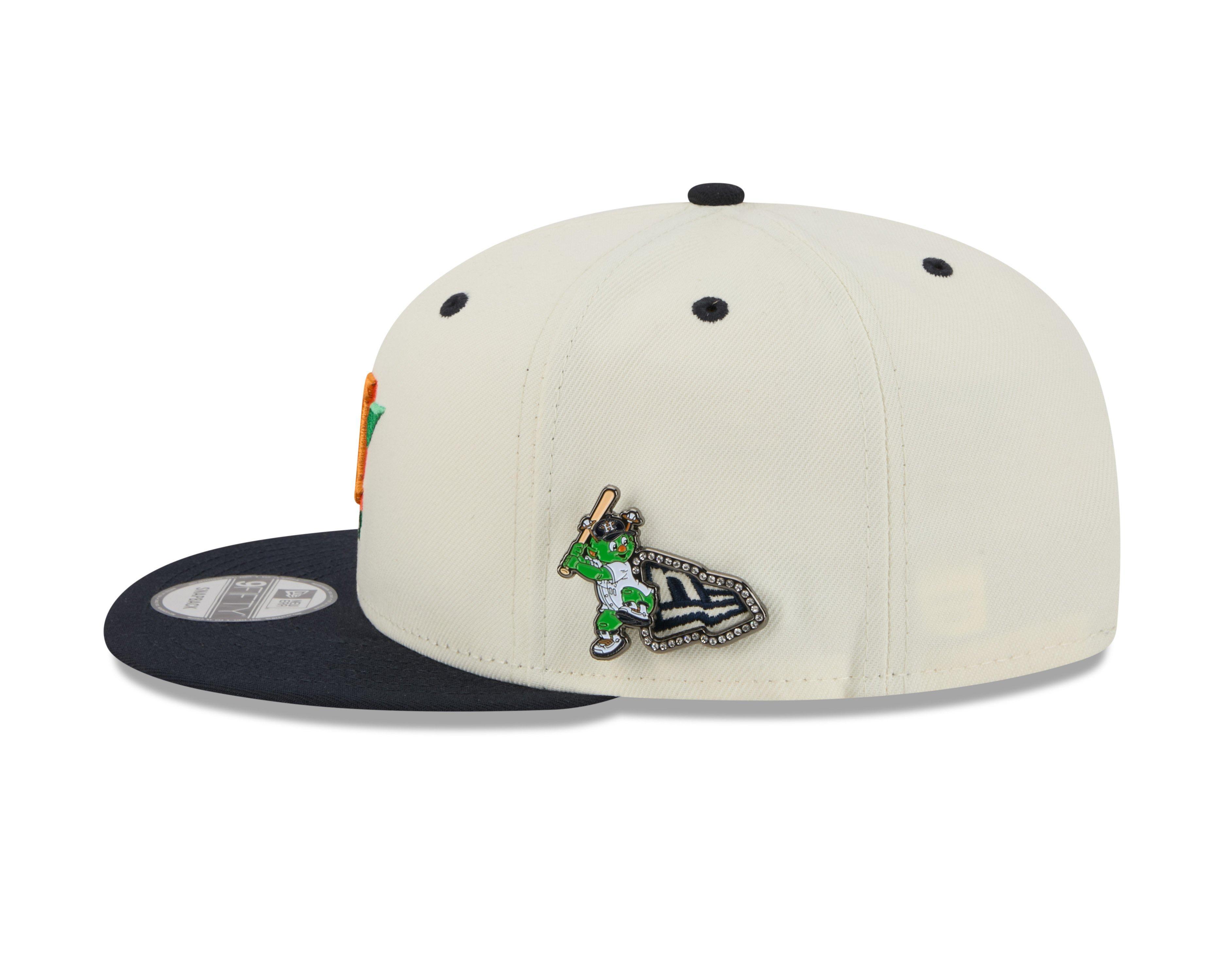 New Era Houston Astros 9FIFTY Mascot Pin Off-White Snapback Hat