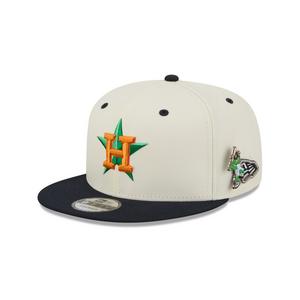 New Era Houston Astros 9FIFTY Mascot Pin Snapback Hat-Off-White