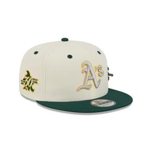 New Era Oakland Athletics 9FIFTY Mascot Pin Snapback Hat-Off-White