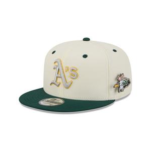 New Era Oakland Athletics 9FIFTY Mascot Pin Snapback Hat-Off-White
