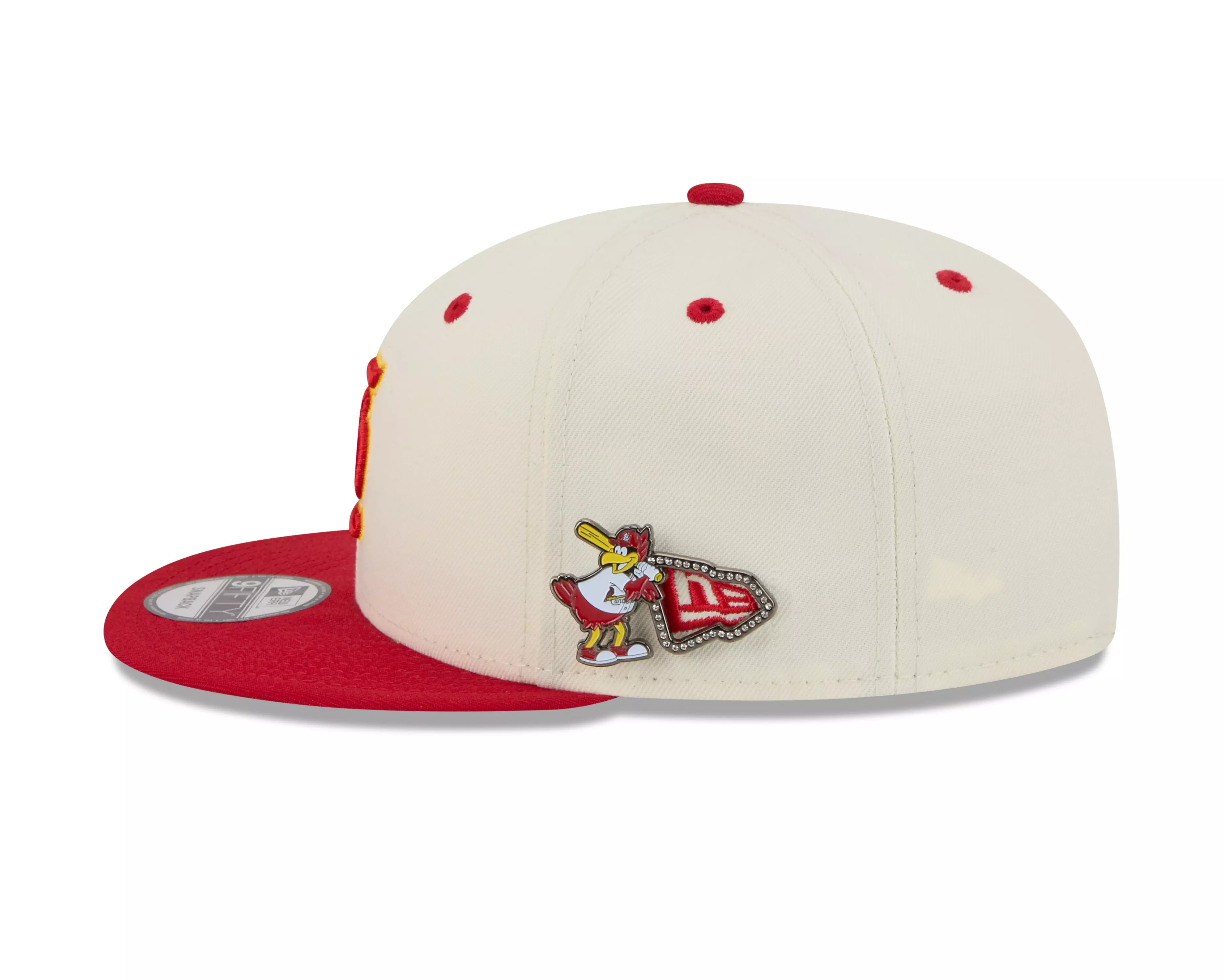 New Era St. Louis Cardinals 9FIFTY Mascot Pin Snapback Hat-Off-White - OFF-WHITE