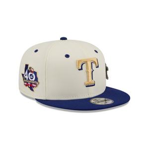 New Era Texas Rangers 9FIFTY Mascot Pin Snapback Hat-Off-White