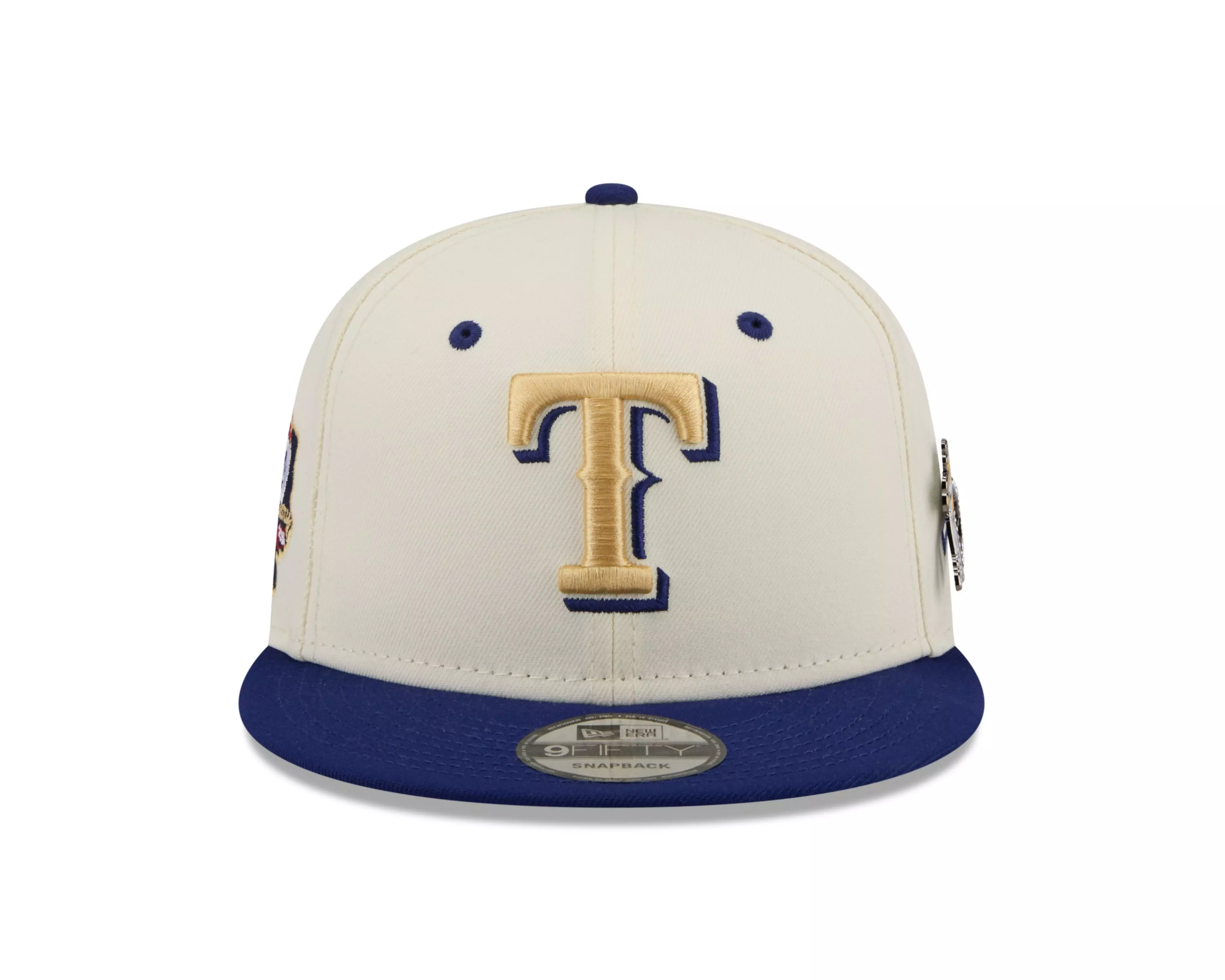 New Era Texas Rangers 9FIFTY Mascot Pin Snapback Hat-Off-White - OFF-WHITE