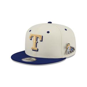 New Era Texas Rangers 9FIFTY Mascot Pin Snapback Hat-Off-White