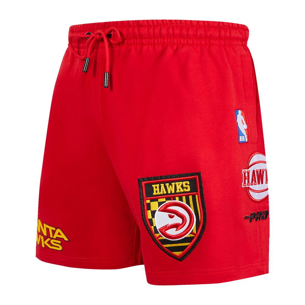 Pro Standard Atlanta Hawks Moto Sport XIV Shorts-Red - RED Thumbnail View 1