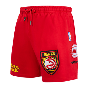 Pro Standard Atlanta Hawks Moto Sport XIV Shorts-Red