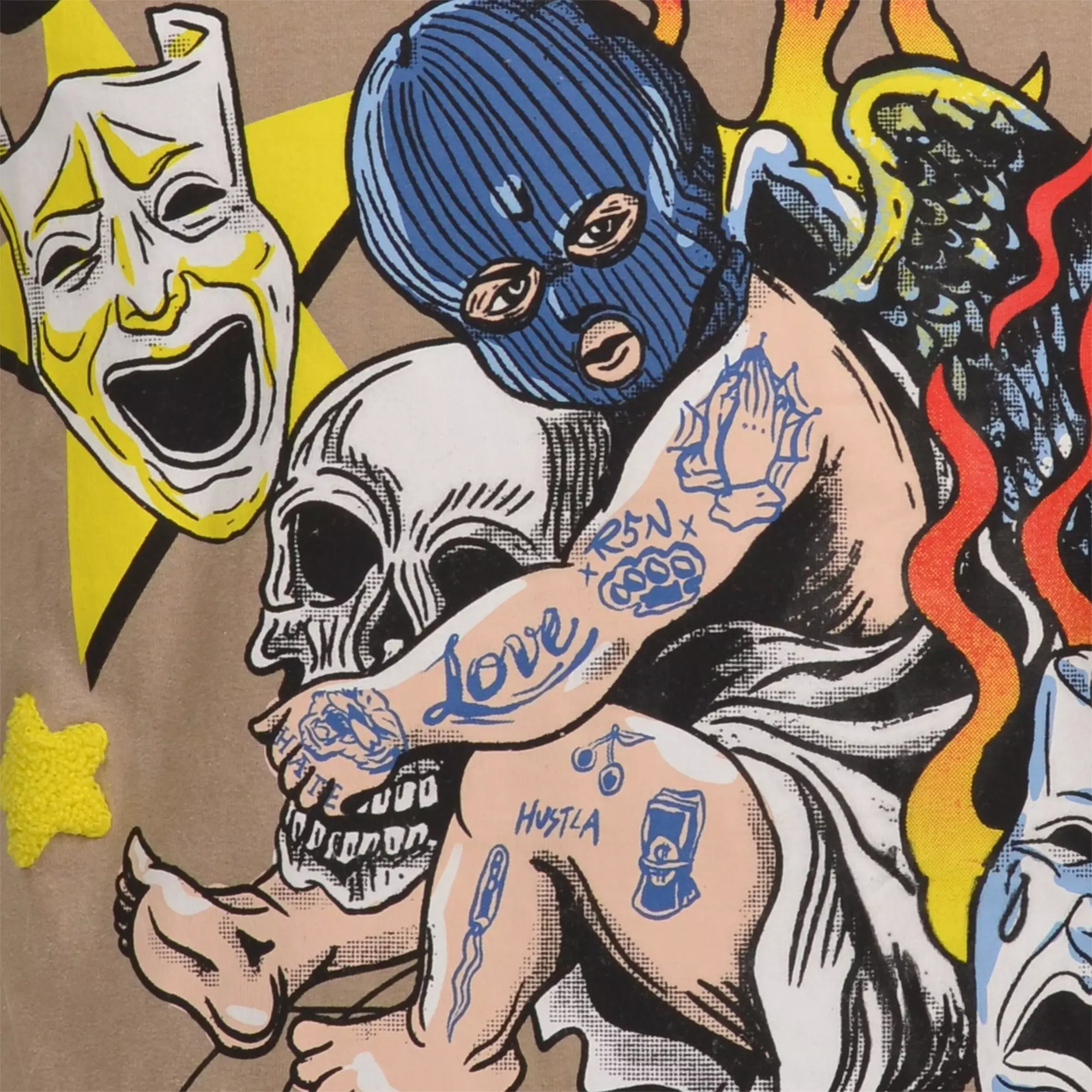 Reason Men's Laugh Now Cry Later Tee - Cream - CREAM