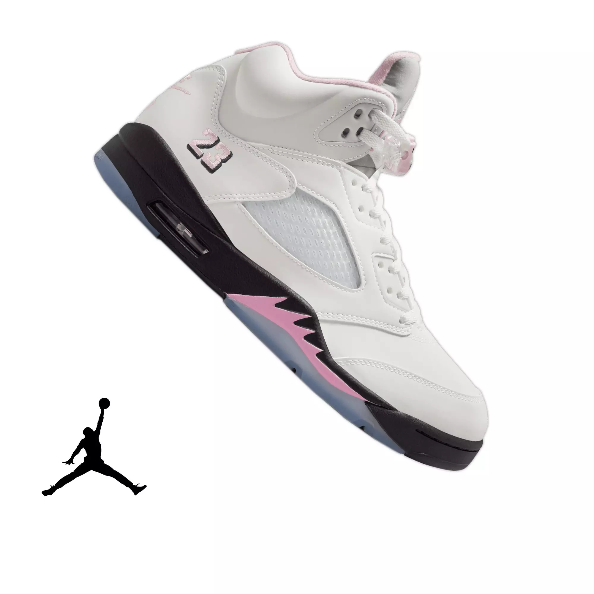 Jordan 5 Retro "35th Anniversary" Men's Shoe - WHITE/SOFT PINK/BLACK