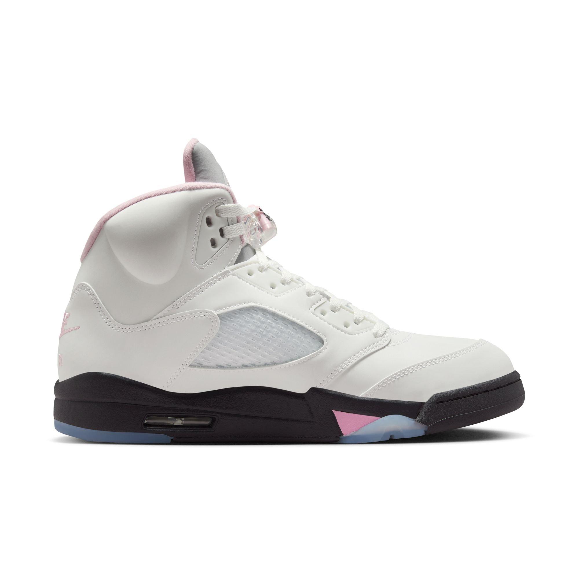 Jordan 5 Retro "Medium Soft Pink" Men's Shoe - WHITE/SOFT PINK/BLACK Thumbnail View 2