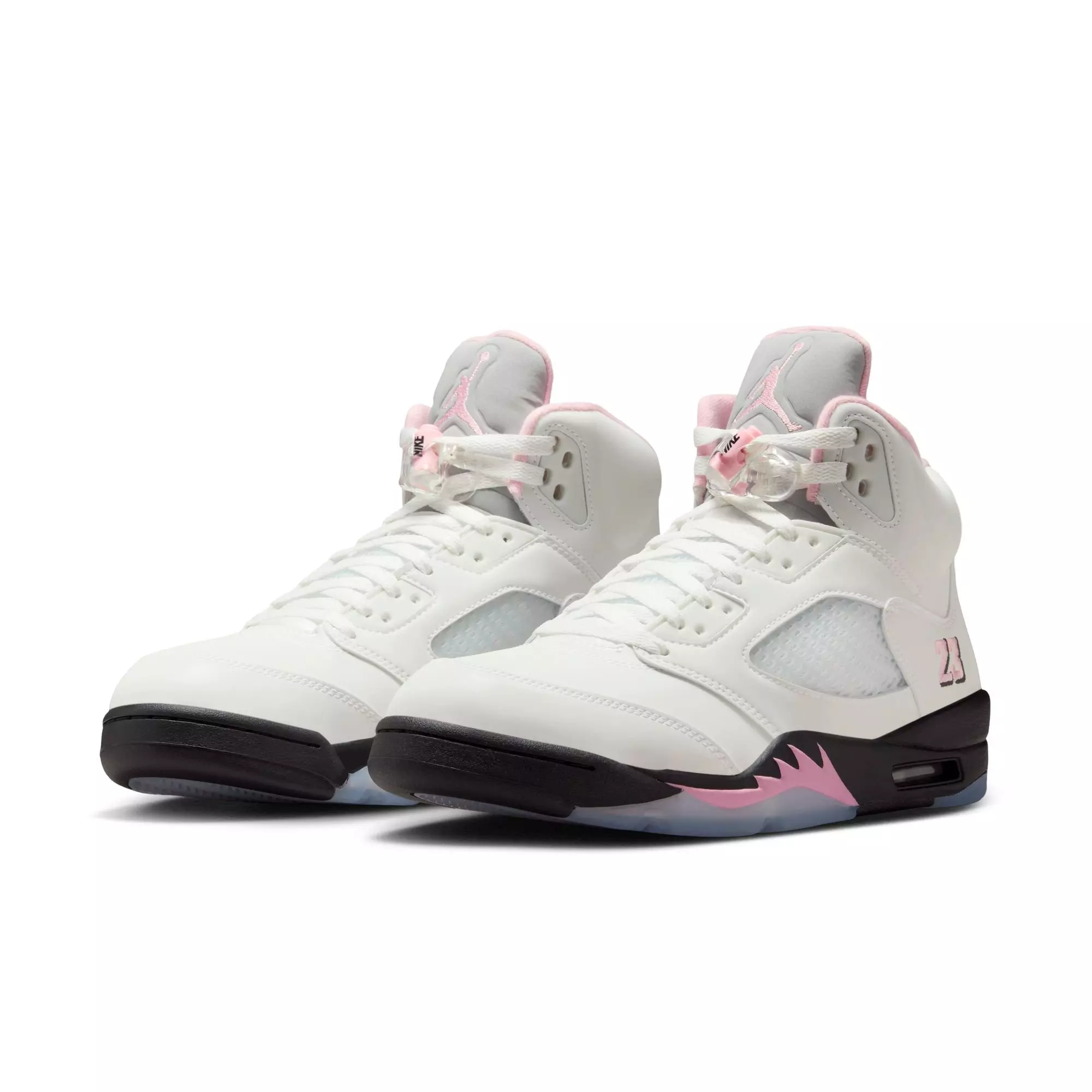 Jordan 5 Retro "Medium Soft Pink" Men's Shoe - WHITE/SOFT PINK/BLACK