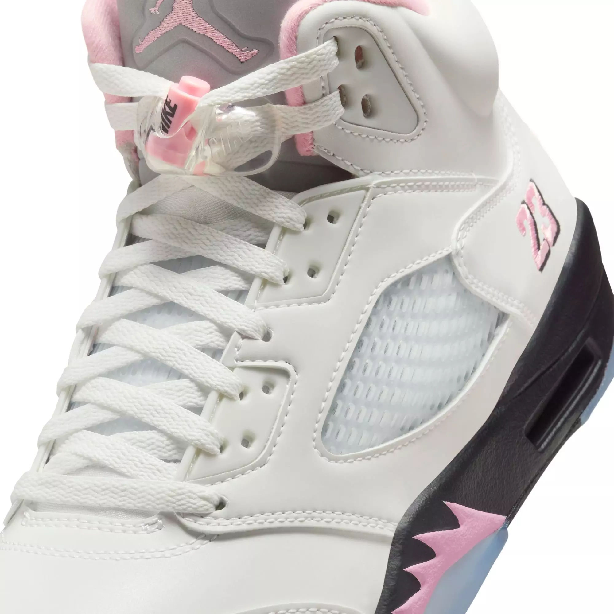 Jordan 5 Retro "Medium Soft Pink" Men's Shoe - WHITE/SOFT PINK/BLACK