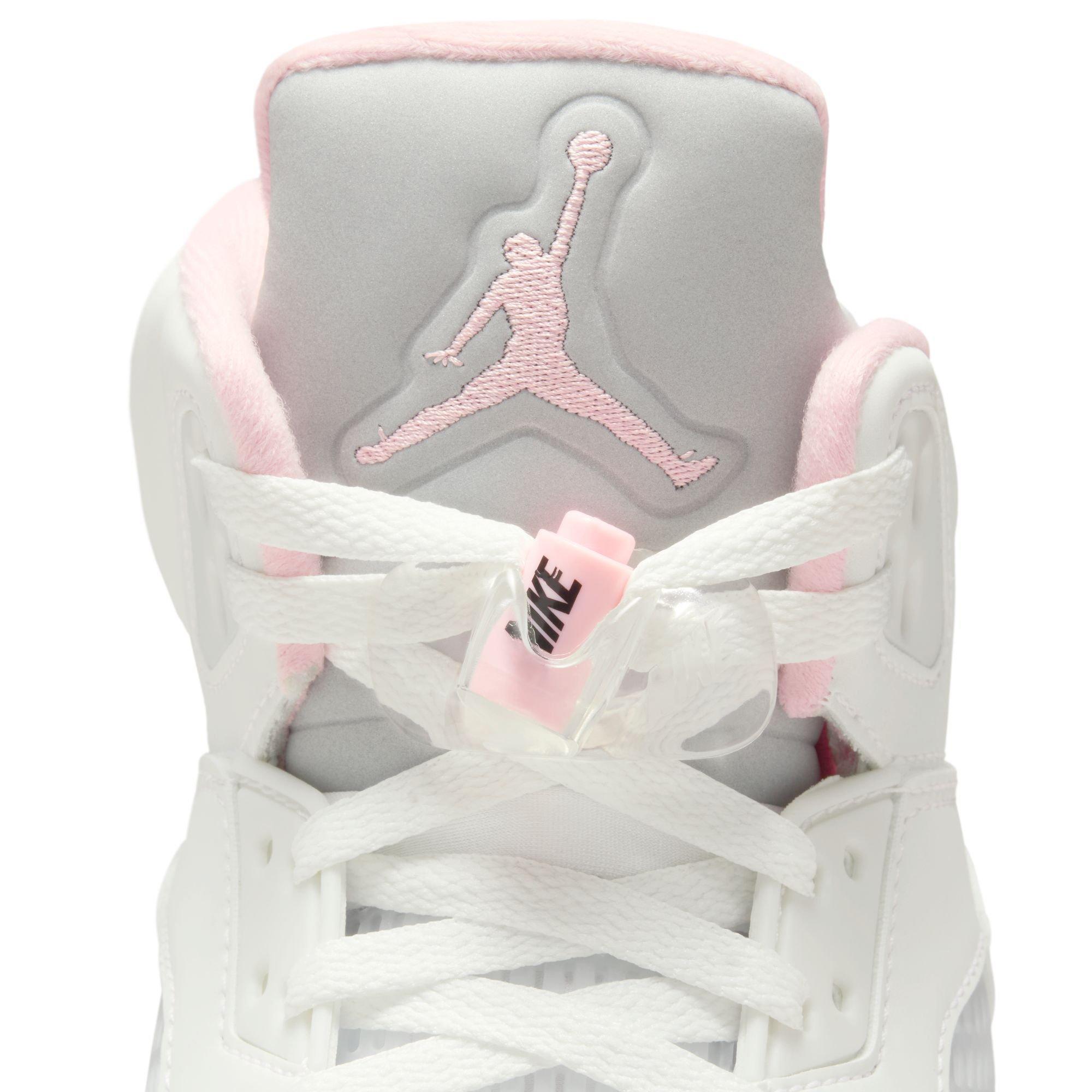 Jordan 5 Retro "Medium Soft Pink" Men's Shoe - WHITE/SOFT PINK/BLACK Thumbnail View 6