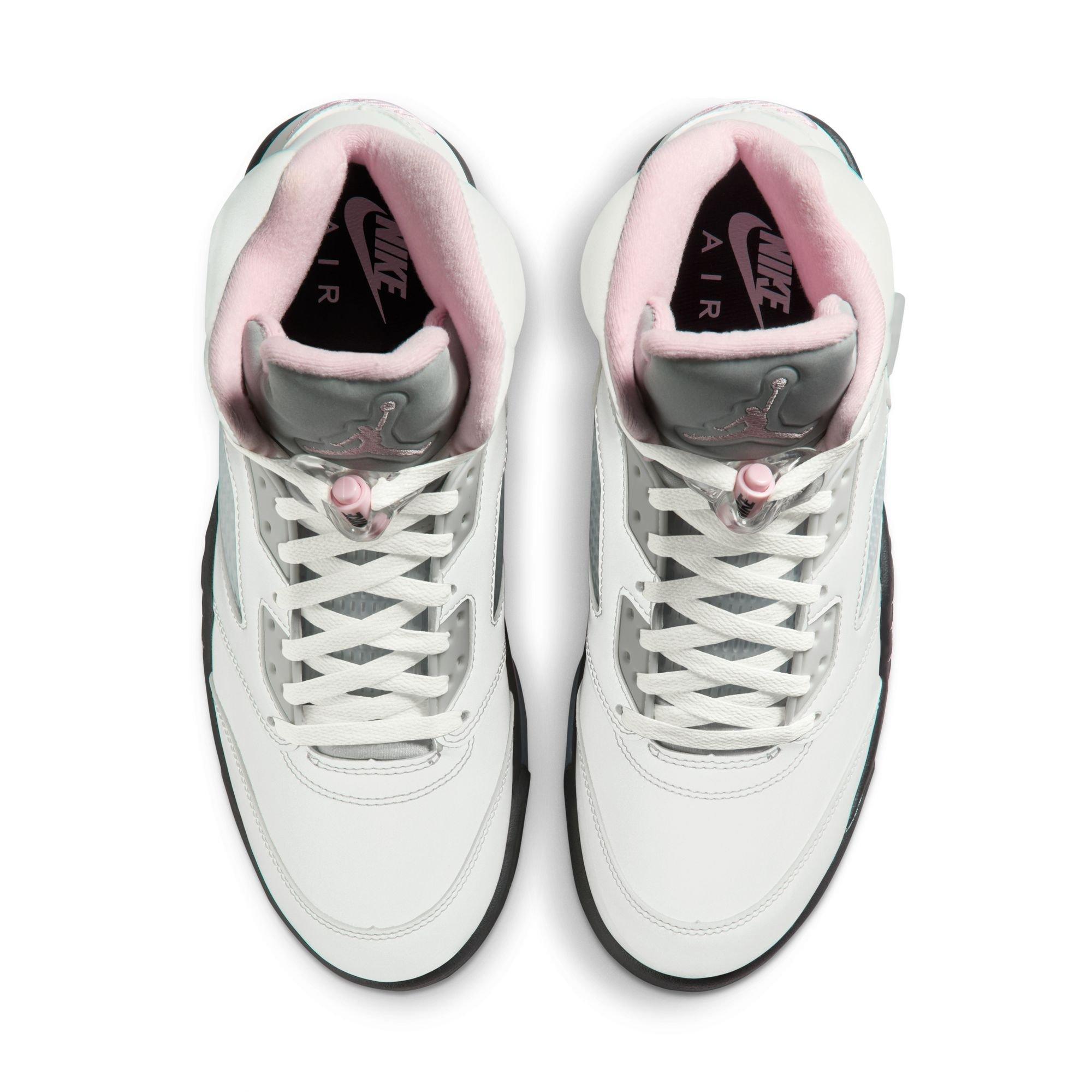 Jordan 5 Retro "Medium Soft Pink" Men's Shoe - WHITE/SOFT PINK/BLACK Thumbnail View 12