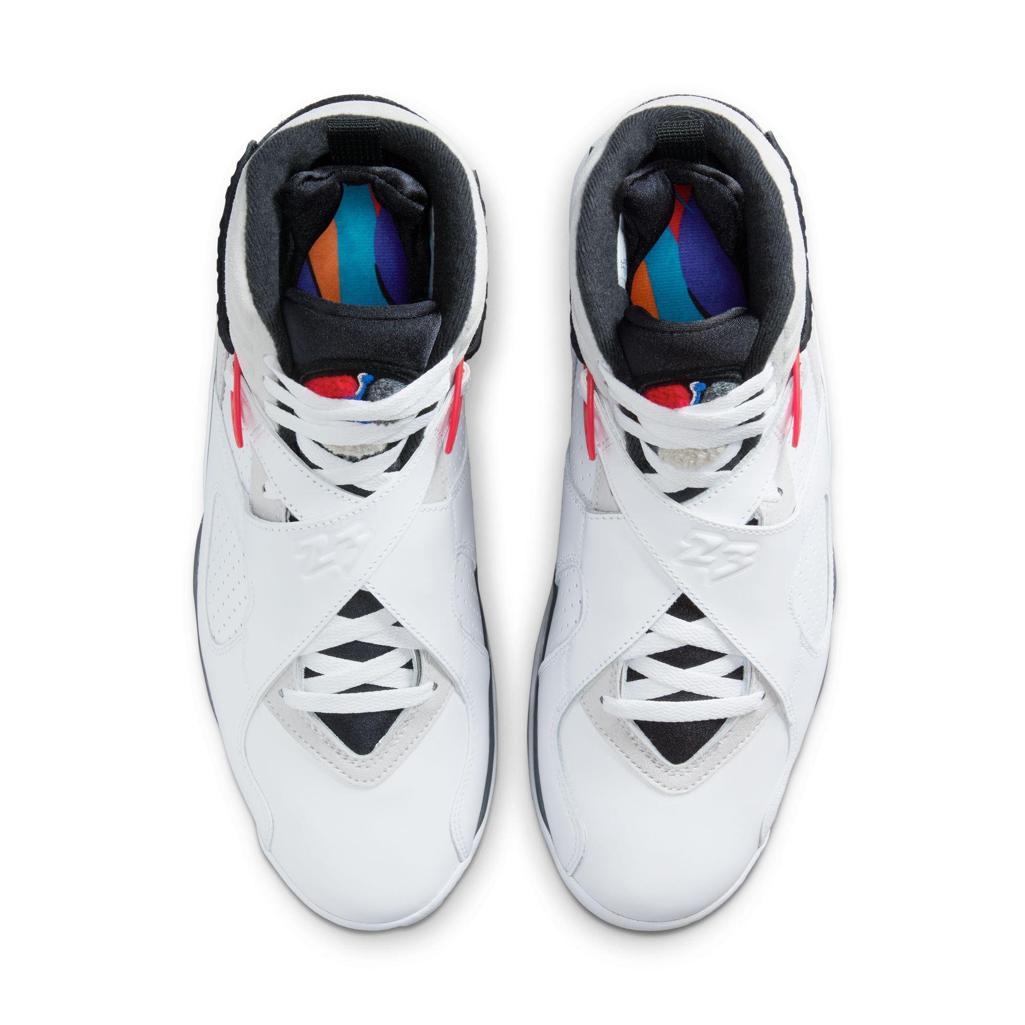 Jordan 8 Retro "White and True Red" Men's Shoe - WHITE/BLACK/TRUE RED Thumbnail View 10