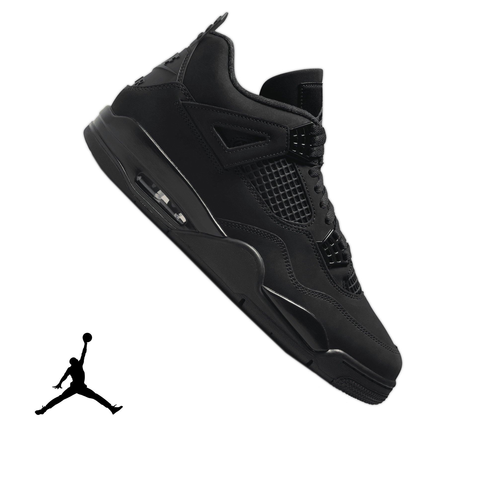 Jordan 4 Retro "Black Cat" Men's Shoe - BLACK Thumbnail View 1
