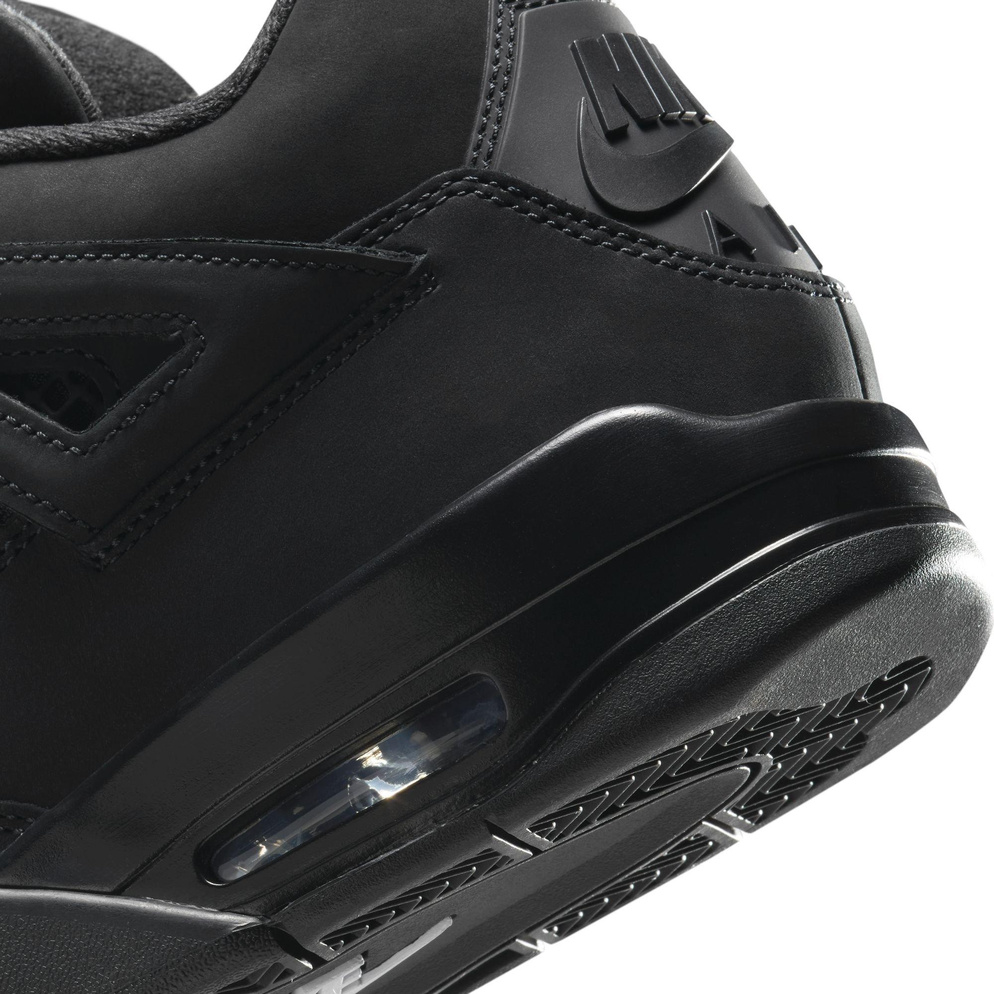 Jordan 4 Retro "Black Cat" Men's Shoe - BLACK Thumbnail View 6