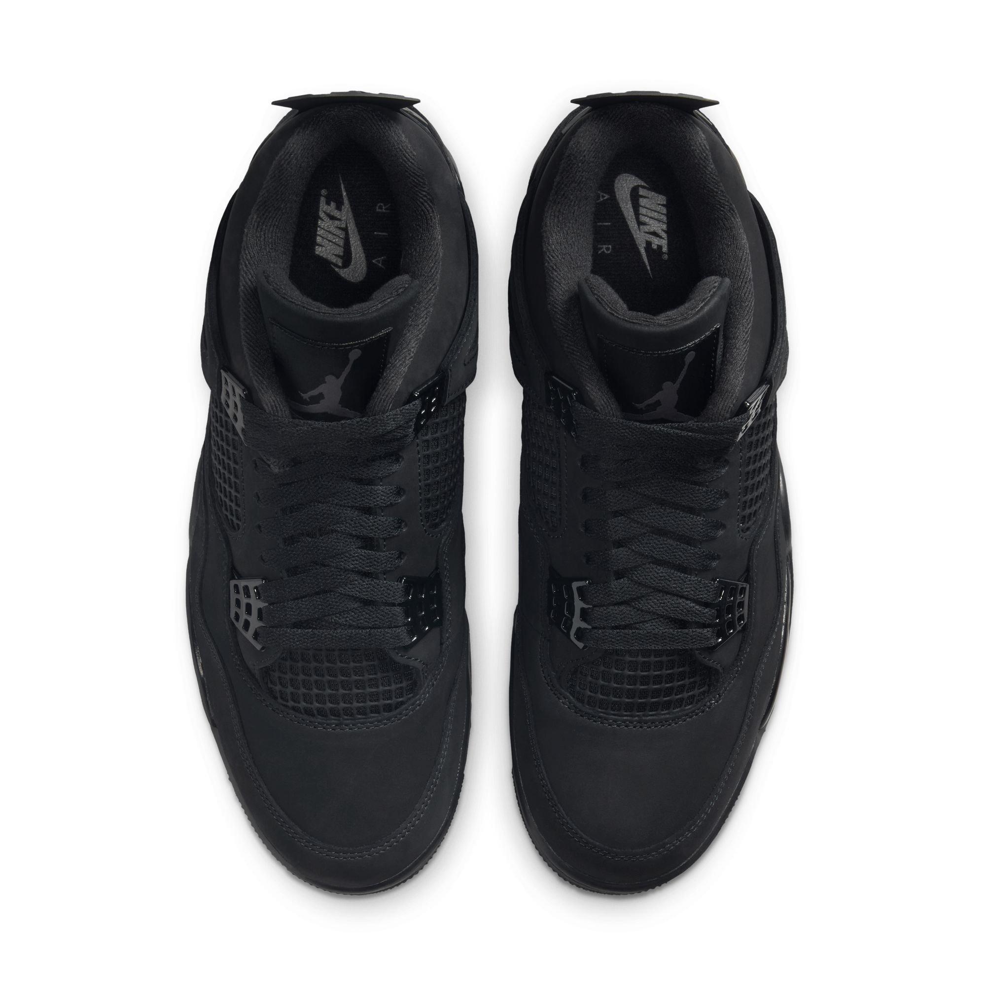 Jordan 4 Retro "Black Cat" Men's Shoe - BLACK Thumbnail View 10