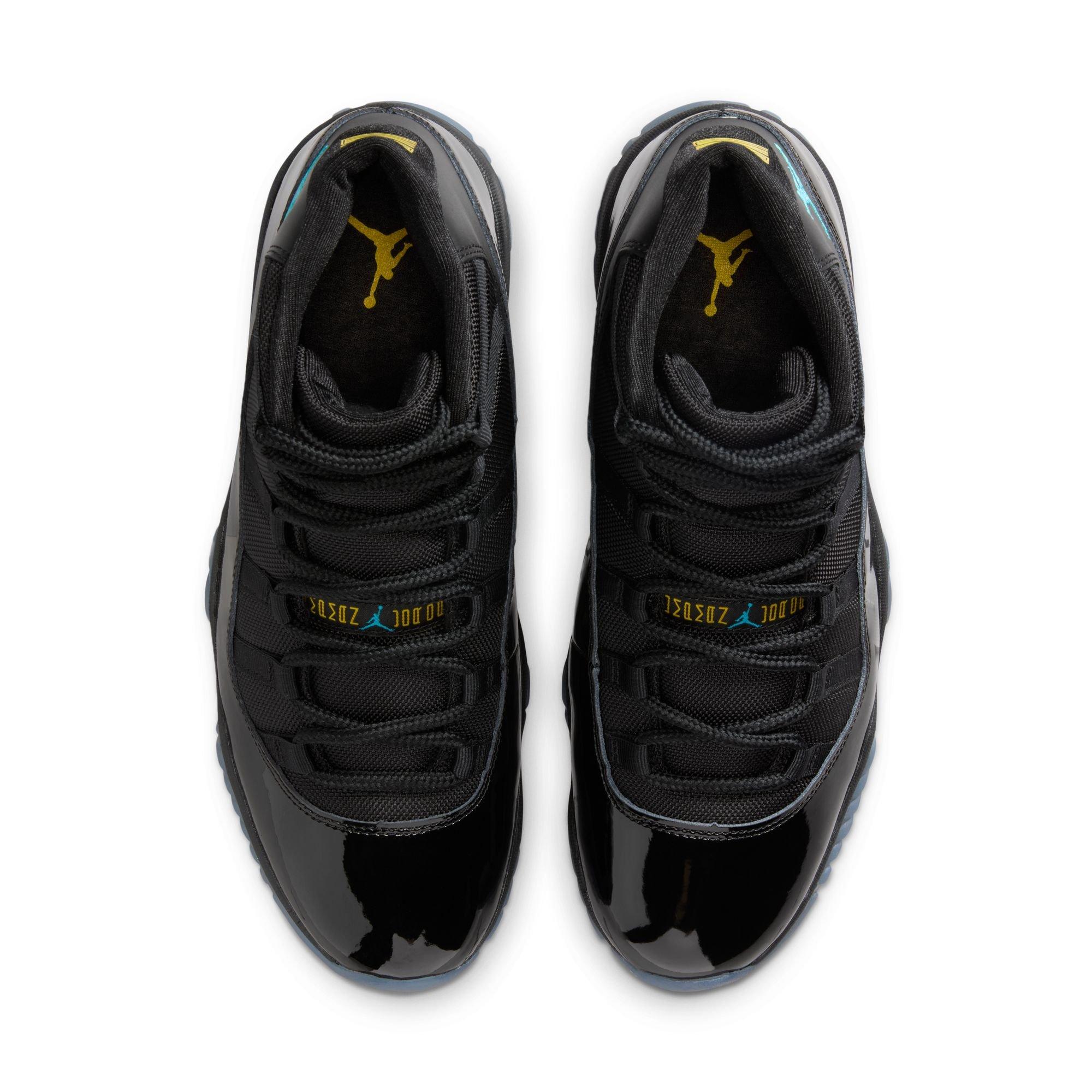 Jordan 11 Retro "Gamma" Men's Shoe - GAMMA BLUE/BLACK/VARSITY MAIZE Thumbnail View 11