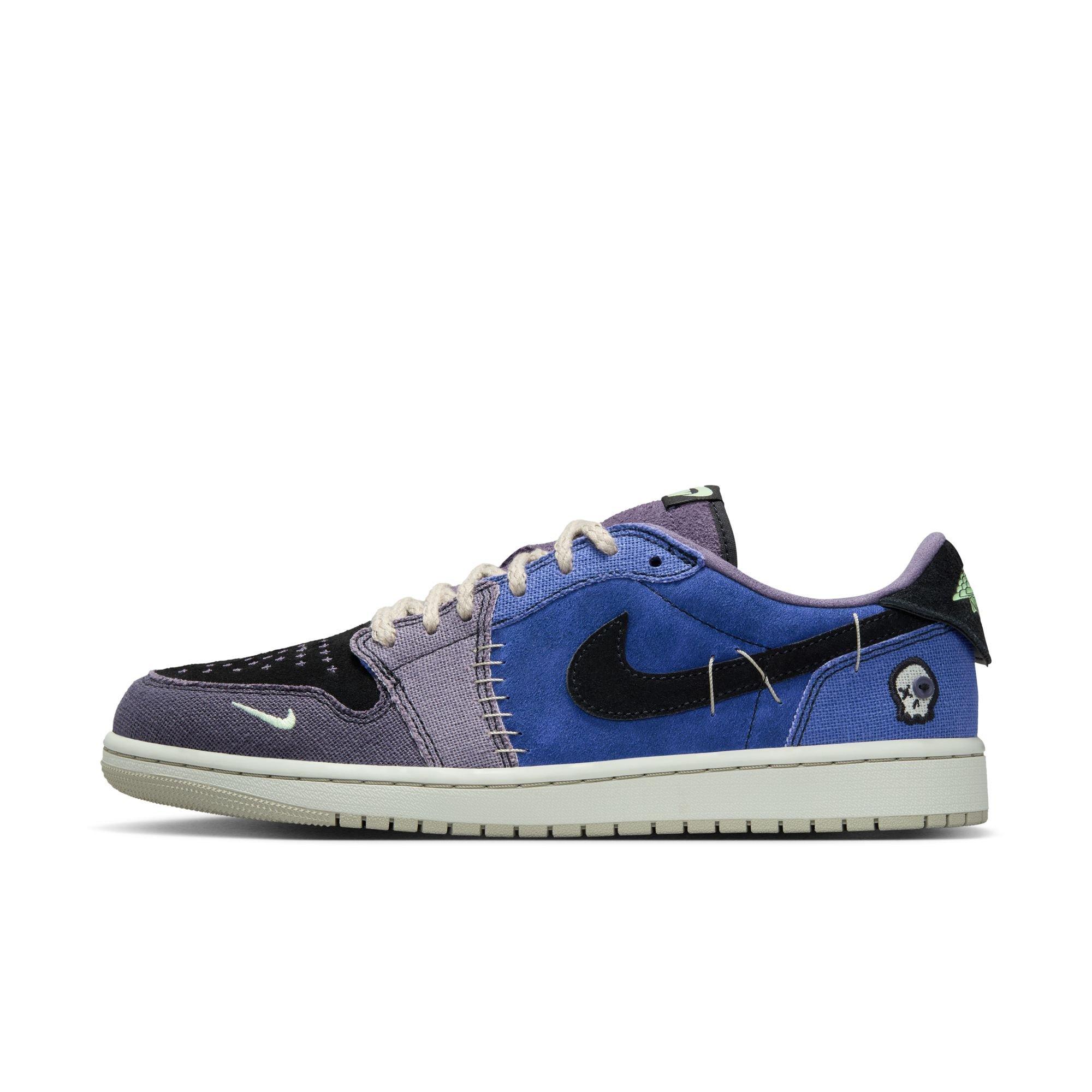 Jordan 1 Retro Low &ldquo;Voodoo Alternate&rdquo; Men's Shoe - REGENCY PURPLE/VAPOR GREEN/BLACK Thumbnail View 8