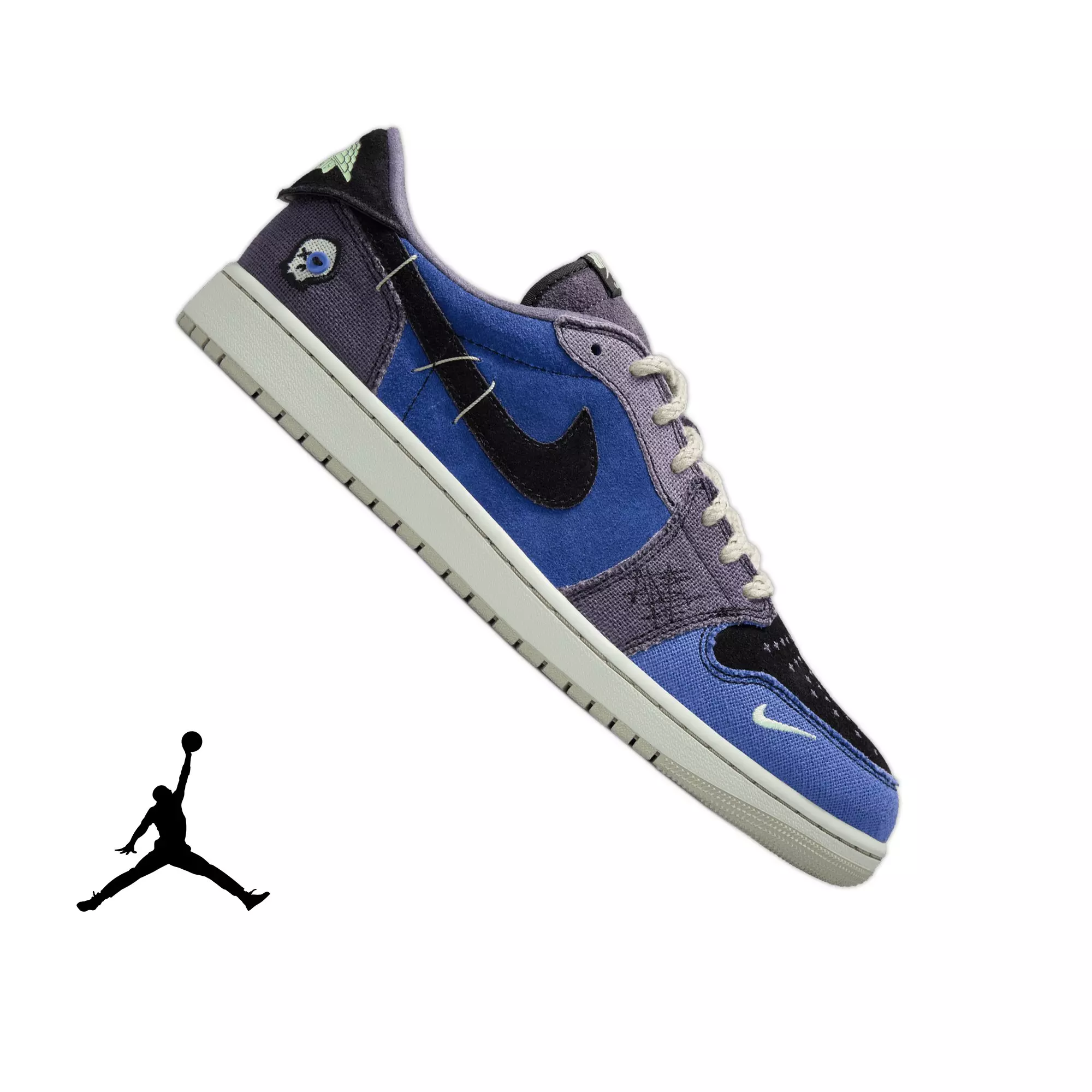 Jordan 1 Retro Low “Voodoo Alternate” Men's Shoe - REGENCY PURPLE/VAPOR GREEN/BLACK