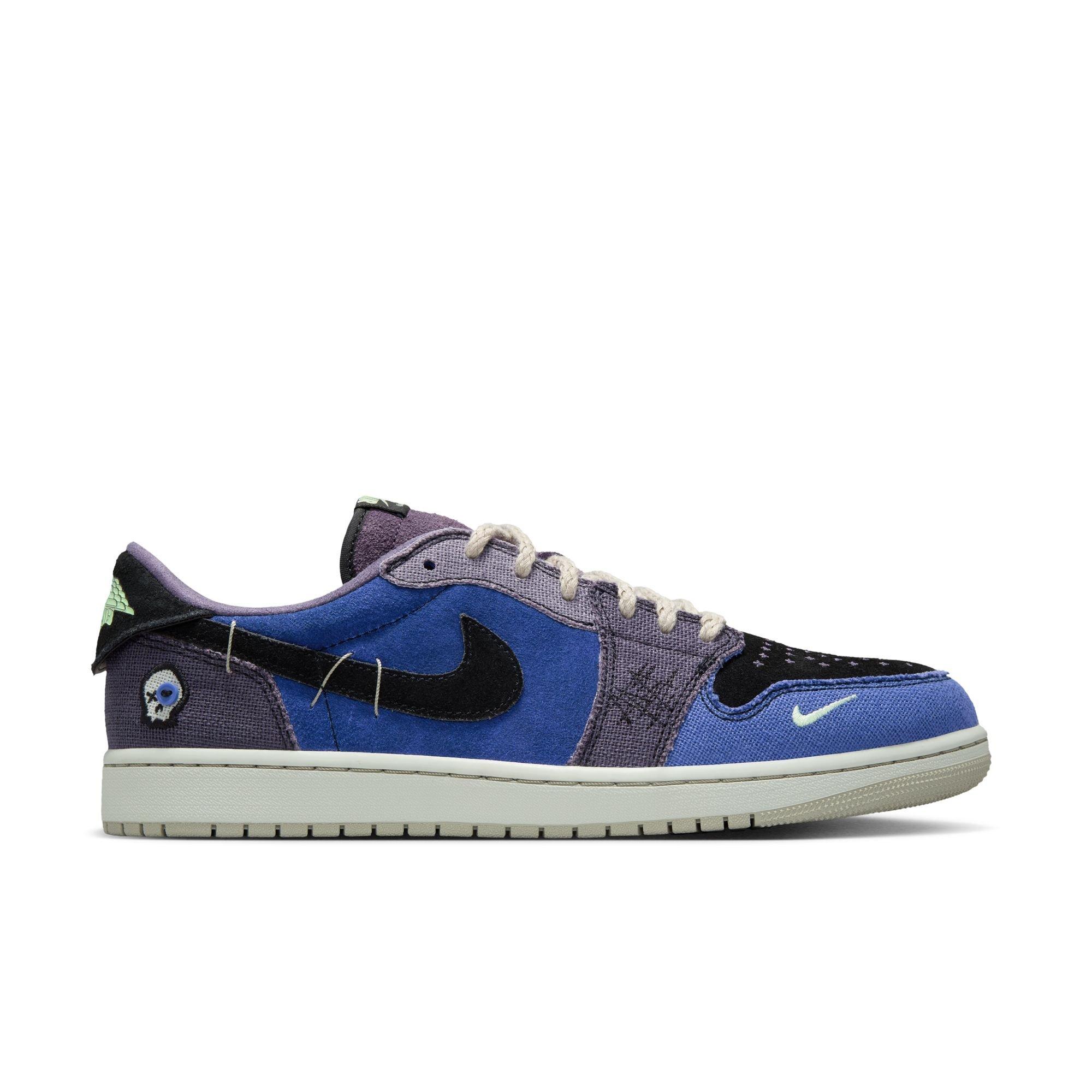 Jordan 1 Retro Low &ldquo;Voodoo Alternate&rdquo; Men's Shoe - REGENCY PURPLE/VAPOR GREEN/BLACK Thumbnail View 1