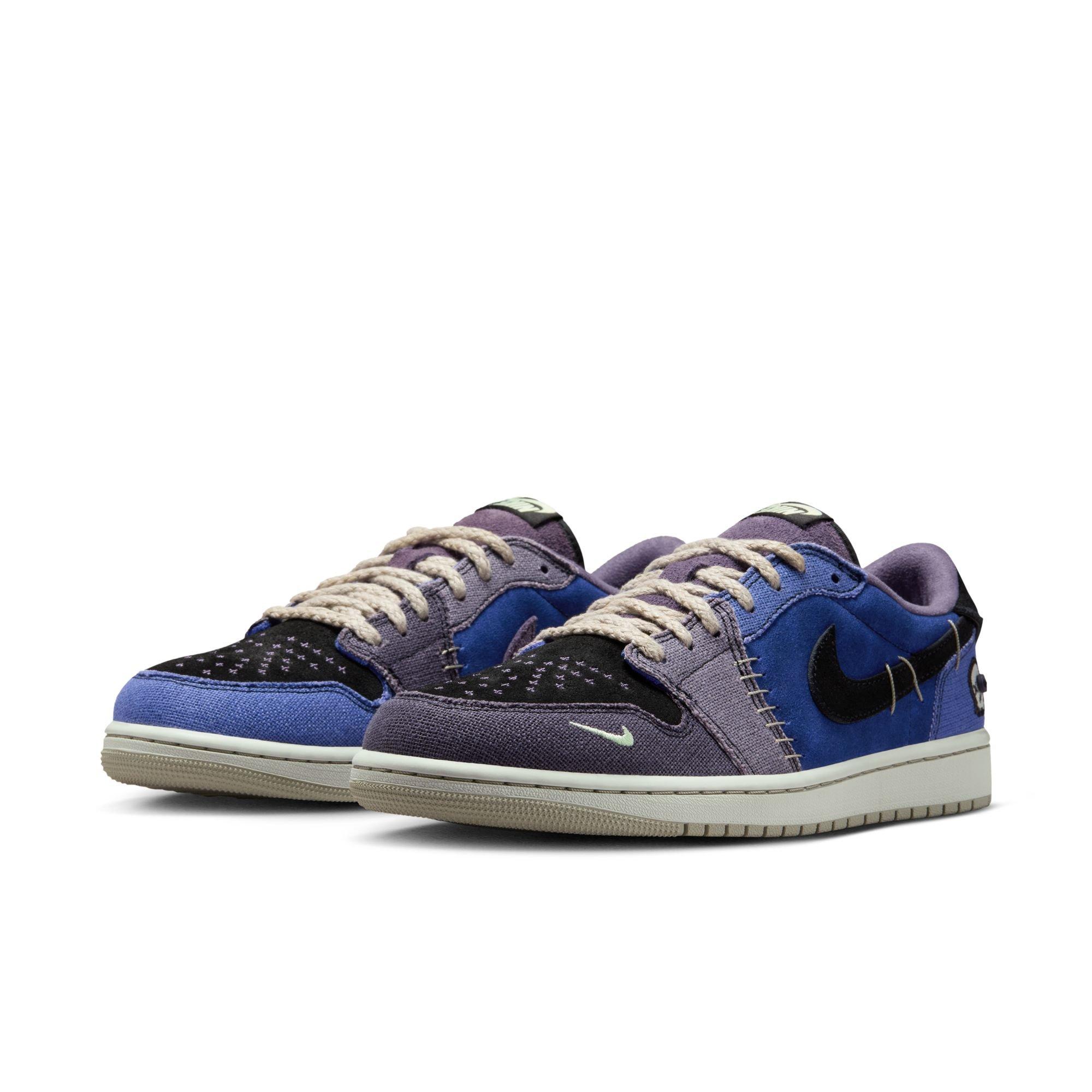 Jordan 1 Retro Low &ldquo;Voodoo Alternate&rdquo; Men's Shoe - REGENCY PURPLE/VAPOR GREEN/BLACK Thumbnail View 3