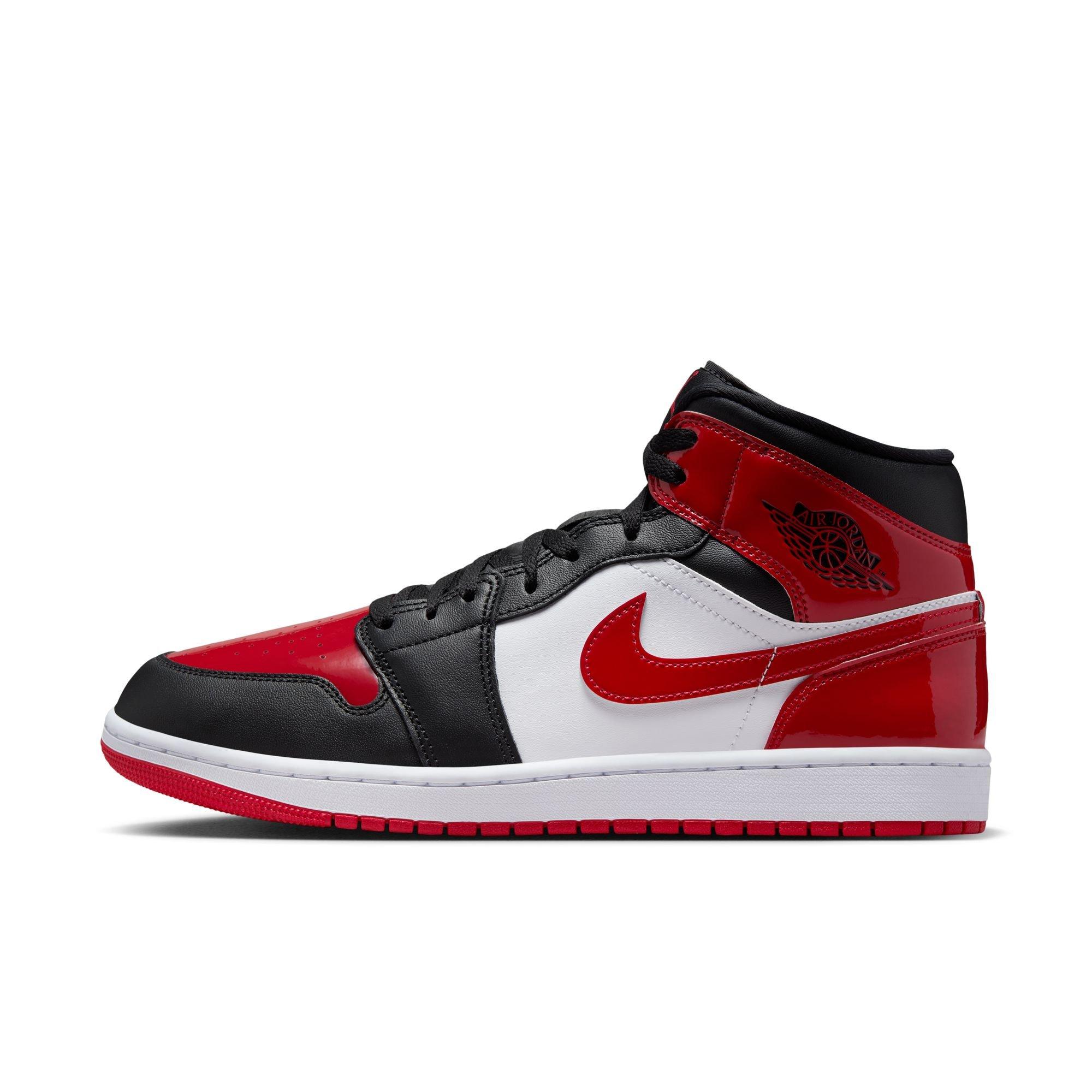 Jordan 1 Mid SE Black Men's Shoe Leather Upper | Hibbett