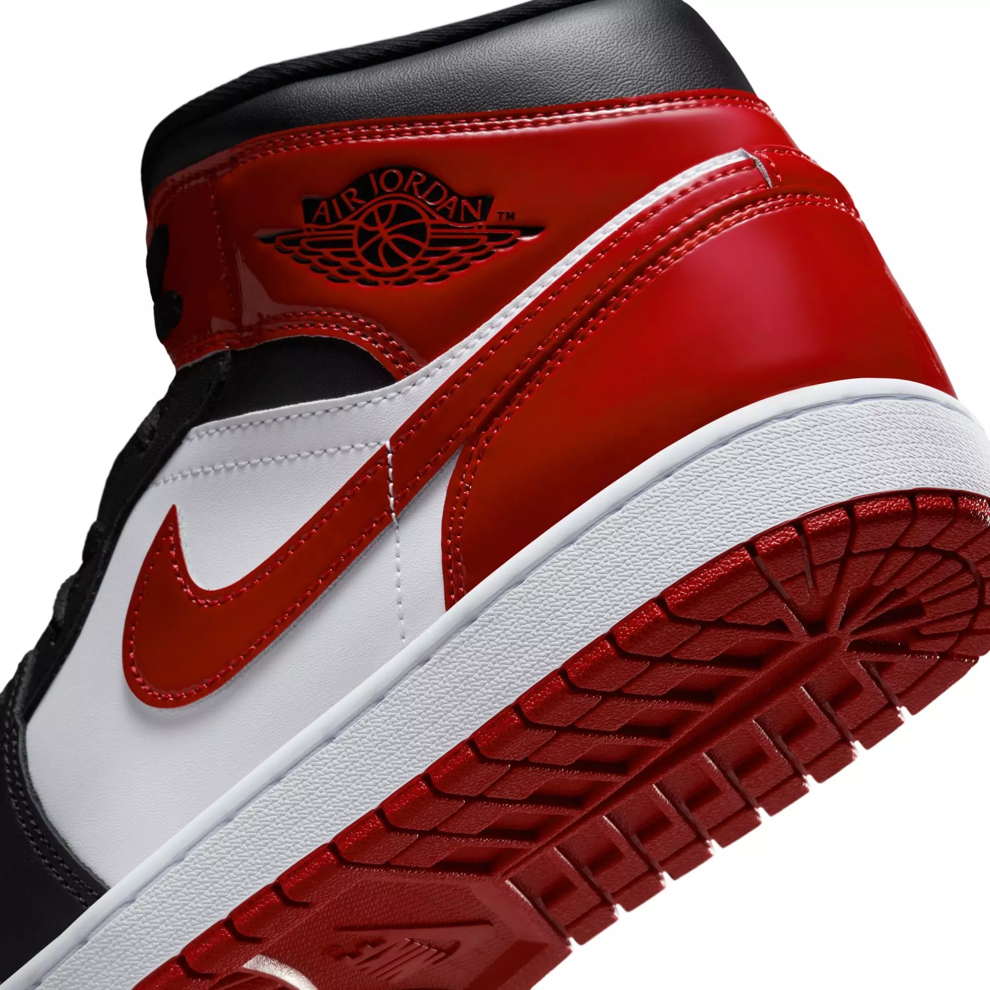 Jordan 1 Mid SE "Black/Varsity Red/White" Men's Shoe - BLACK/RED/WHITE