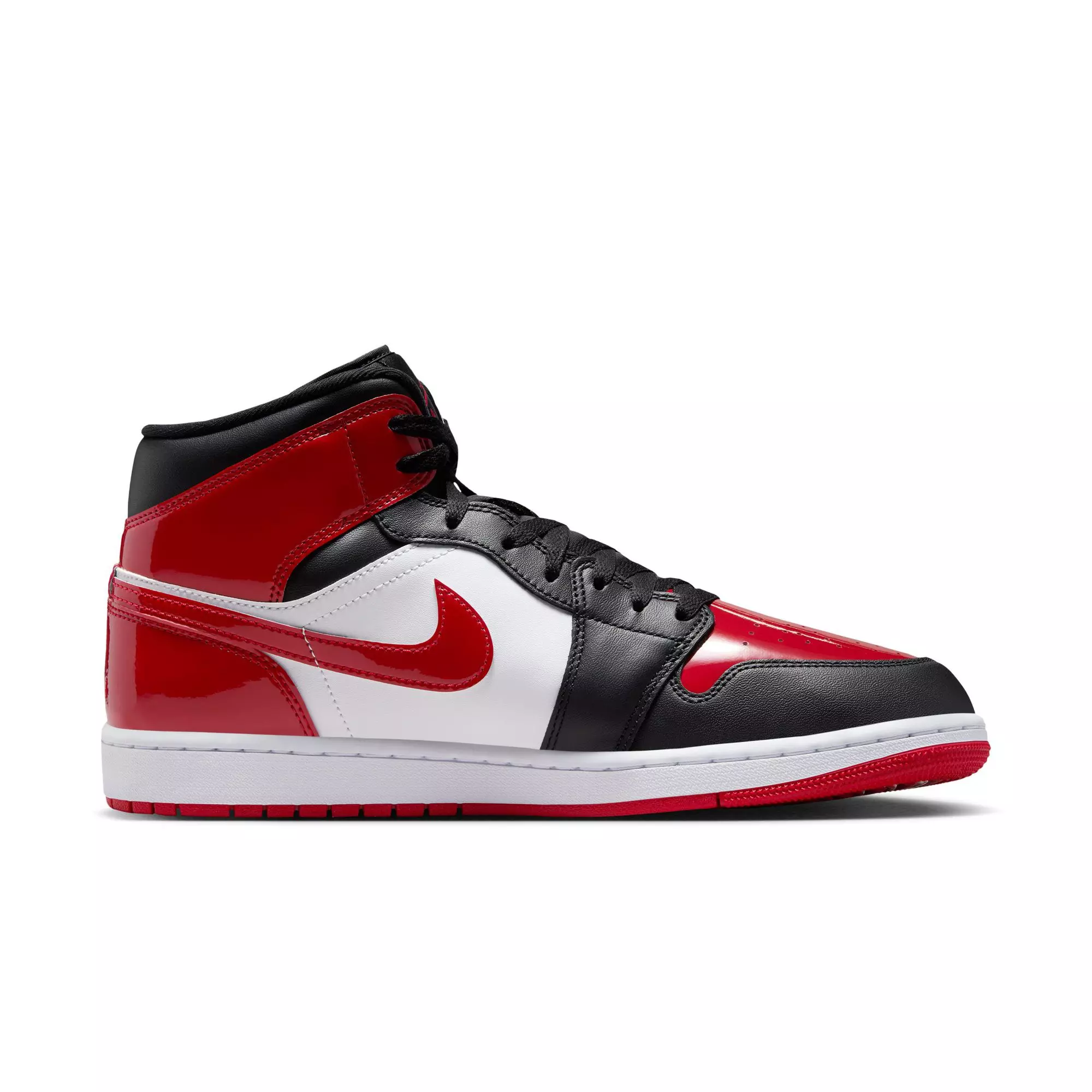 Jordan 1 Mid SE "Black/Varsity Red/White" Men's Shoe - BLACK/RED/WHITE