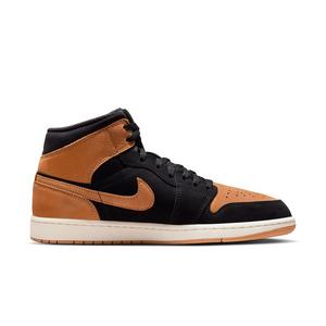 Jordan 1 Mid SE "Black/Flax/Varsity Red/Sail" Men's Shoe
