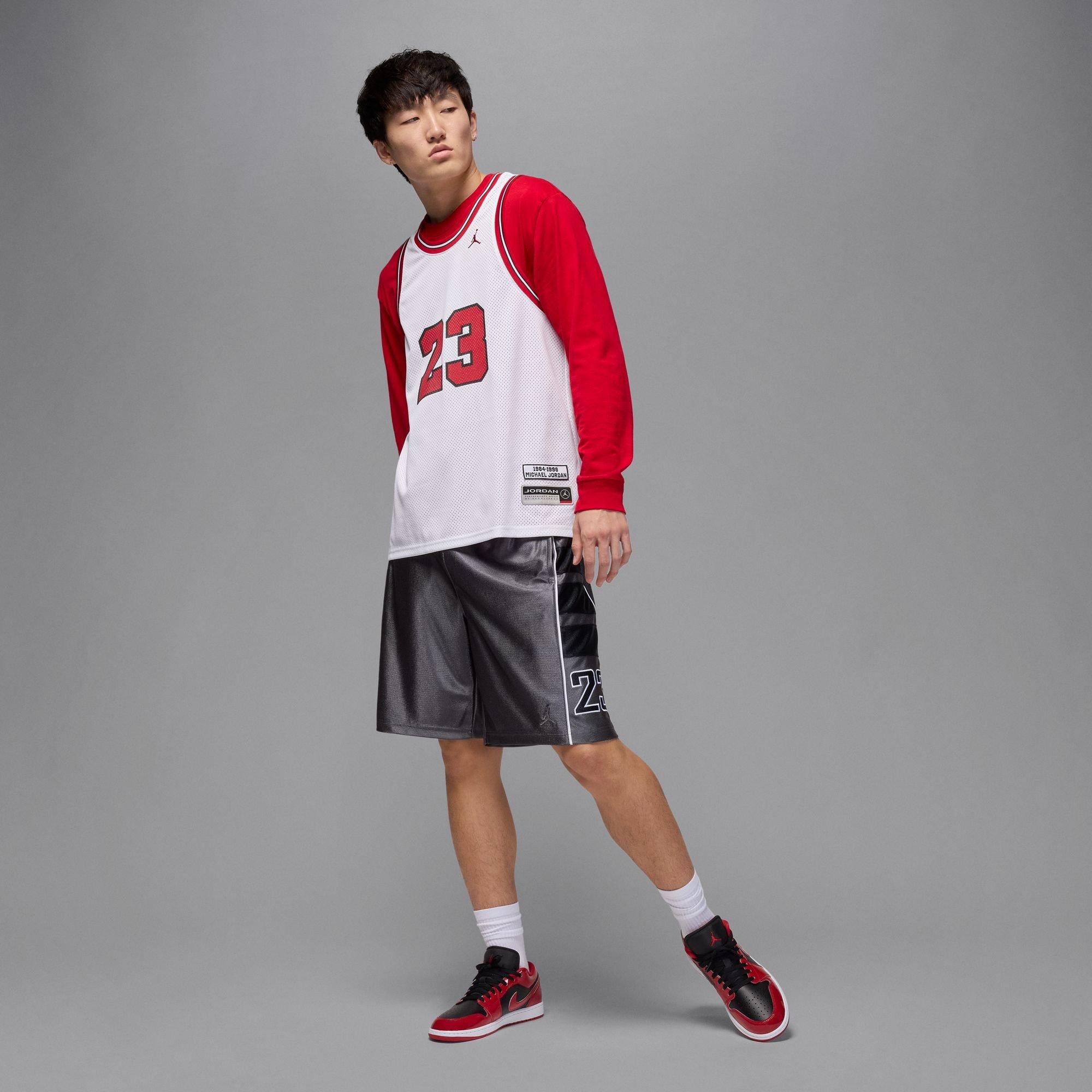 Jordan 1 Low SE "Black/Varsity Red/White" Men's Shoe - BLACK/RED/WHITE Thumbnail View 12