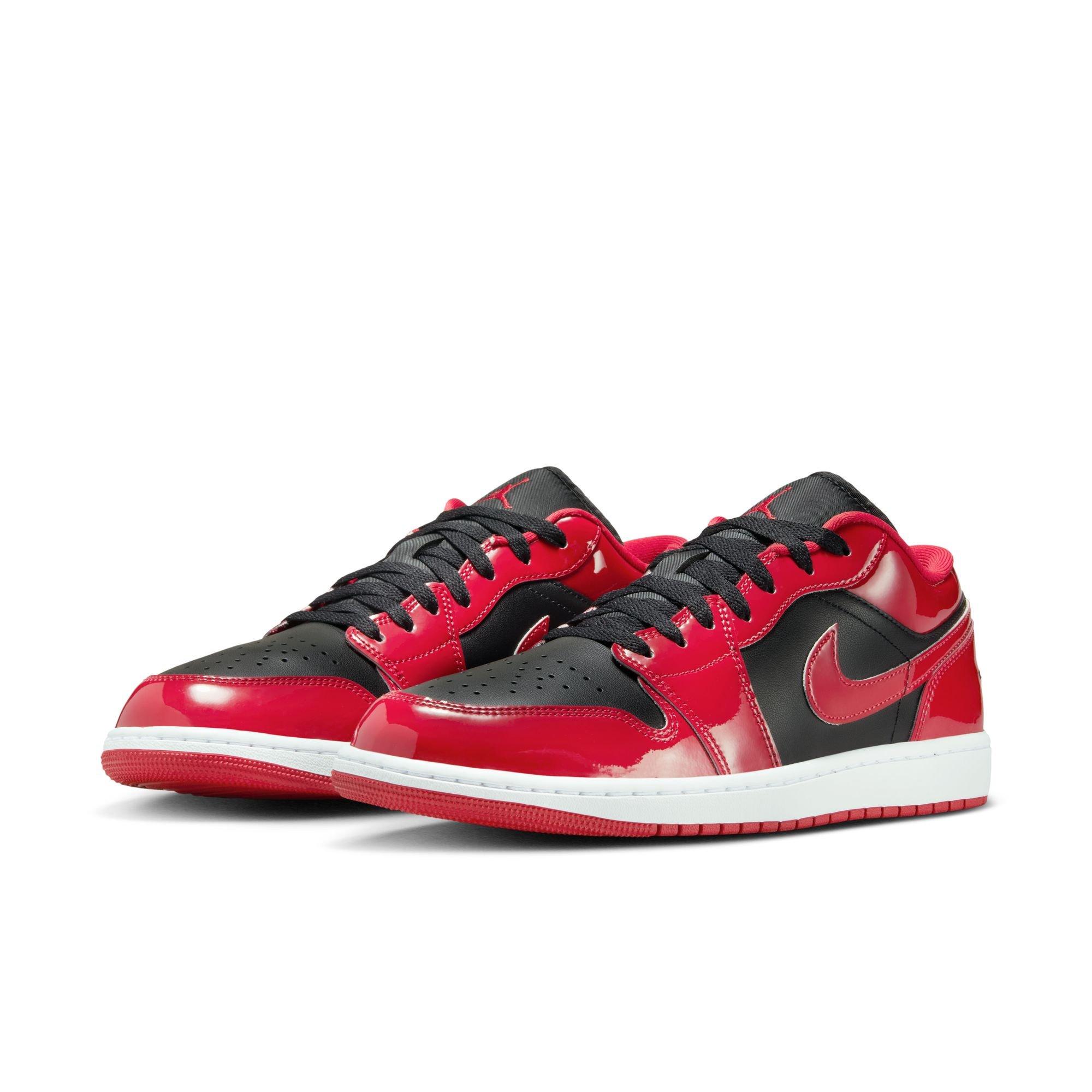 Jordan 1 Low SE "Black/Varsity Red/White" Men's Shoe - BLACK/RED/WHITE Thumbnail View 5