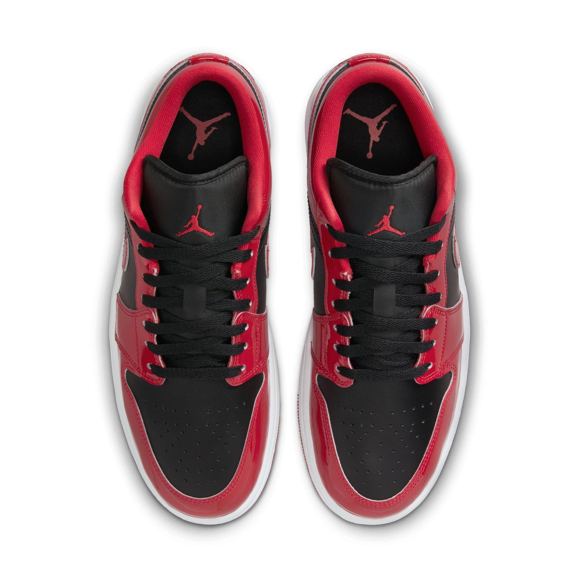 Jordan 1 Low SE "Black/Varsity Red/White" Men's Shoe - BLACK/RED/WHITE Thumbnail View 6