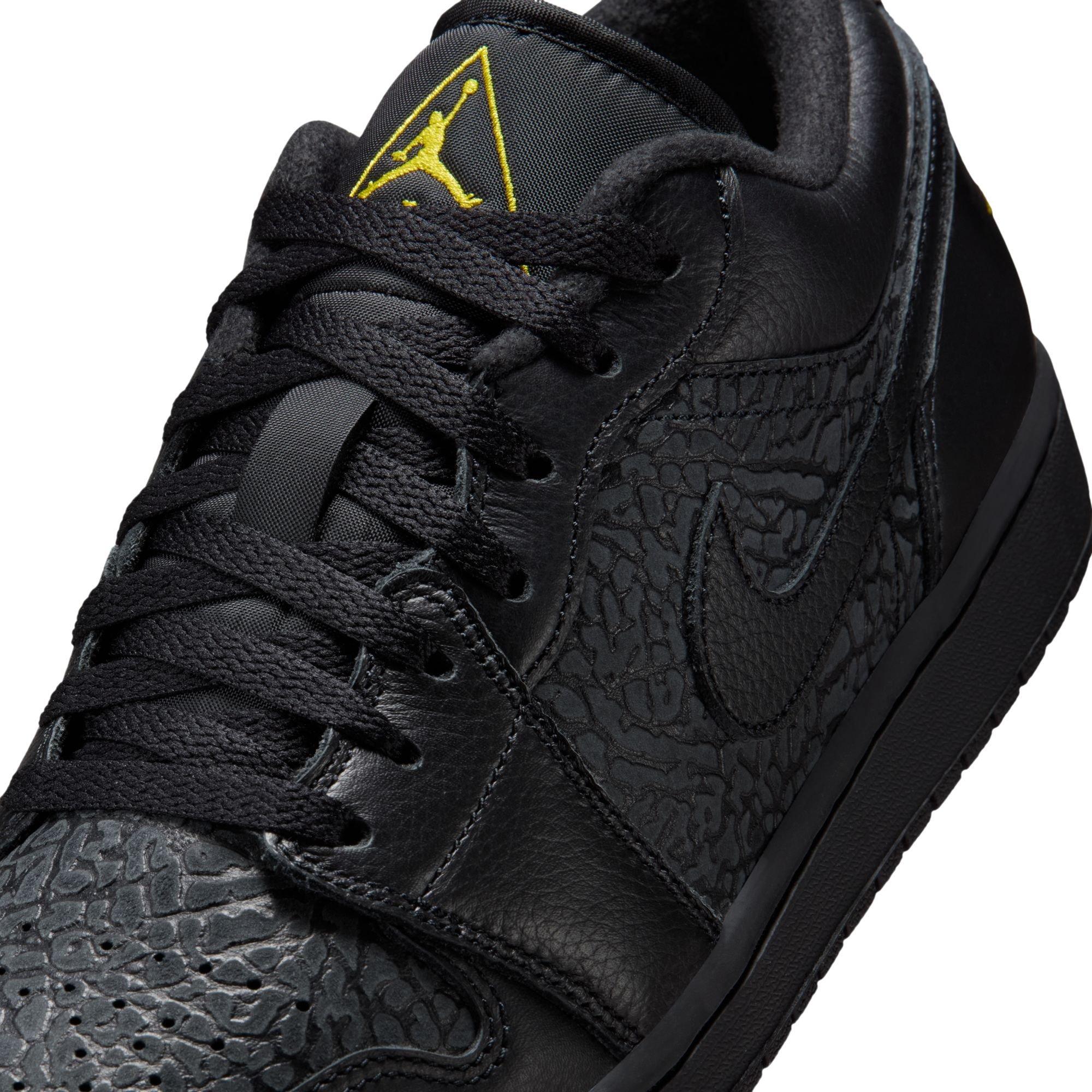 Jordan 1 Low SE "Black/Tour Yellow/Anthracite" Men's Shoe - BLACK/YELLOW Thumbnail View 9
