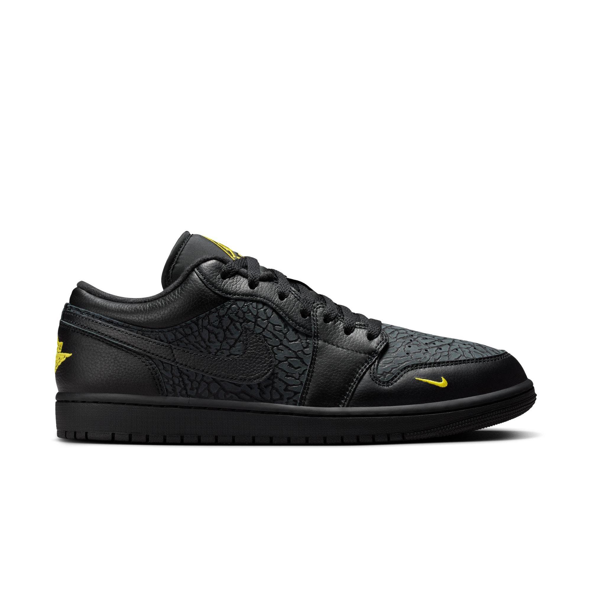 Jordan 1 Low SE "Black/Tour Yellow/Anthracite" Men's Shoe - BLACK/YELLOW Thumbnail View 1