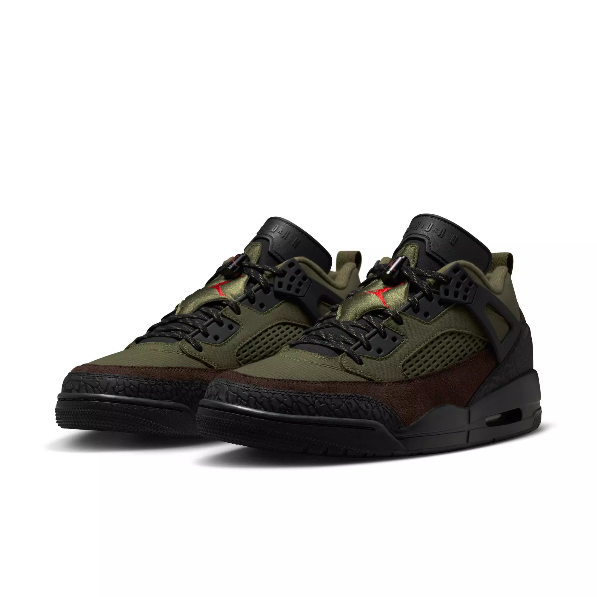 Jordan Spizike Low "Medium Olive/University Red/Black" Men's Shoe - OLIVE