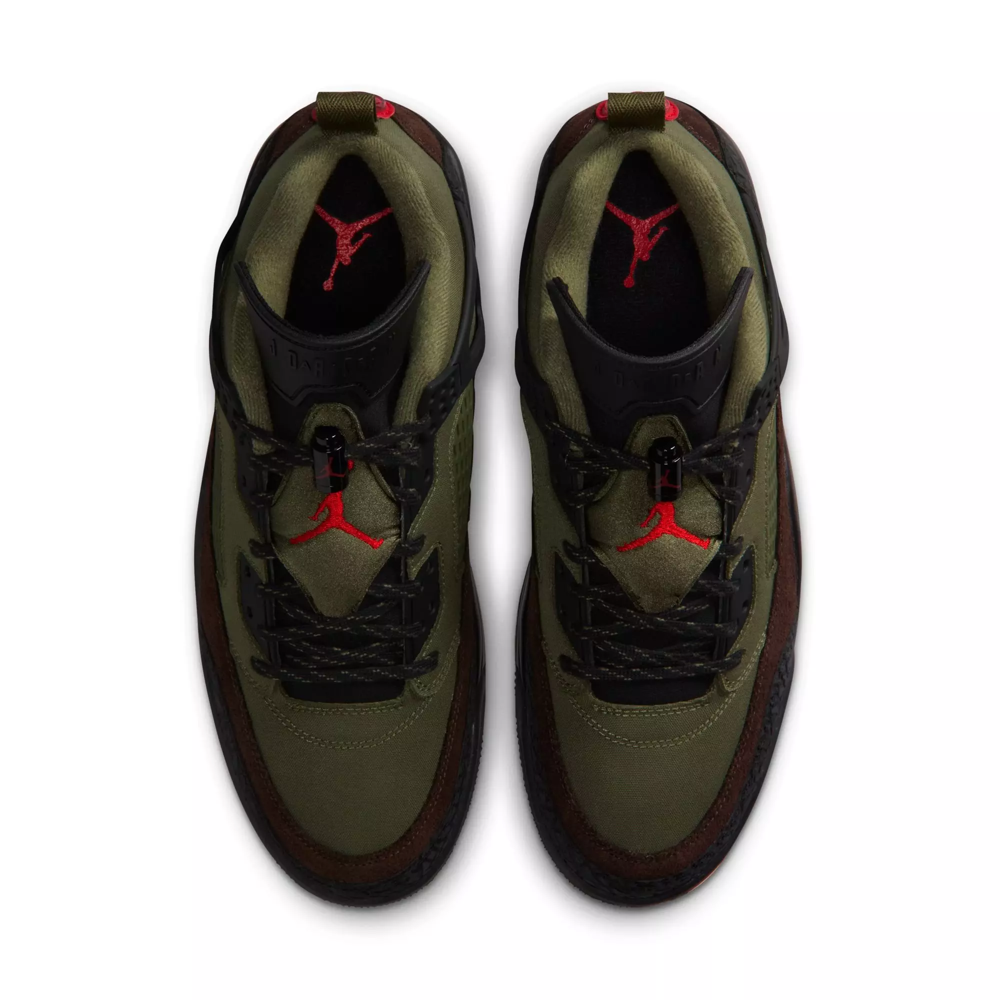 Jordan Spizike Low "Medium Olive/University Red/Black" Men's Shoe - OLIVE