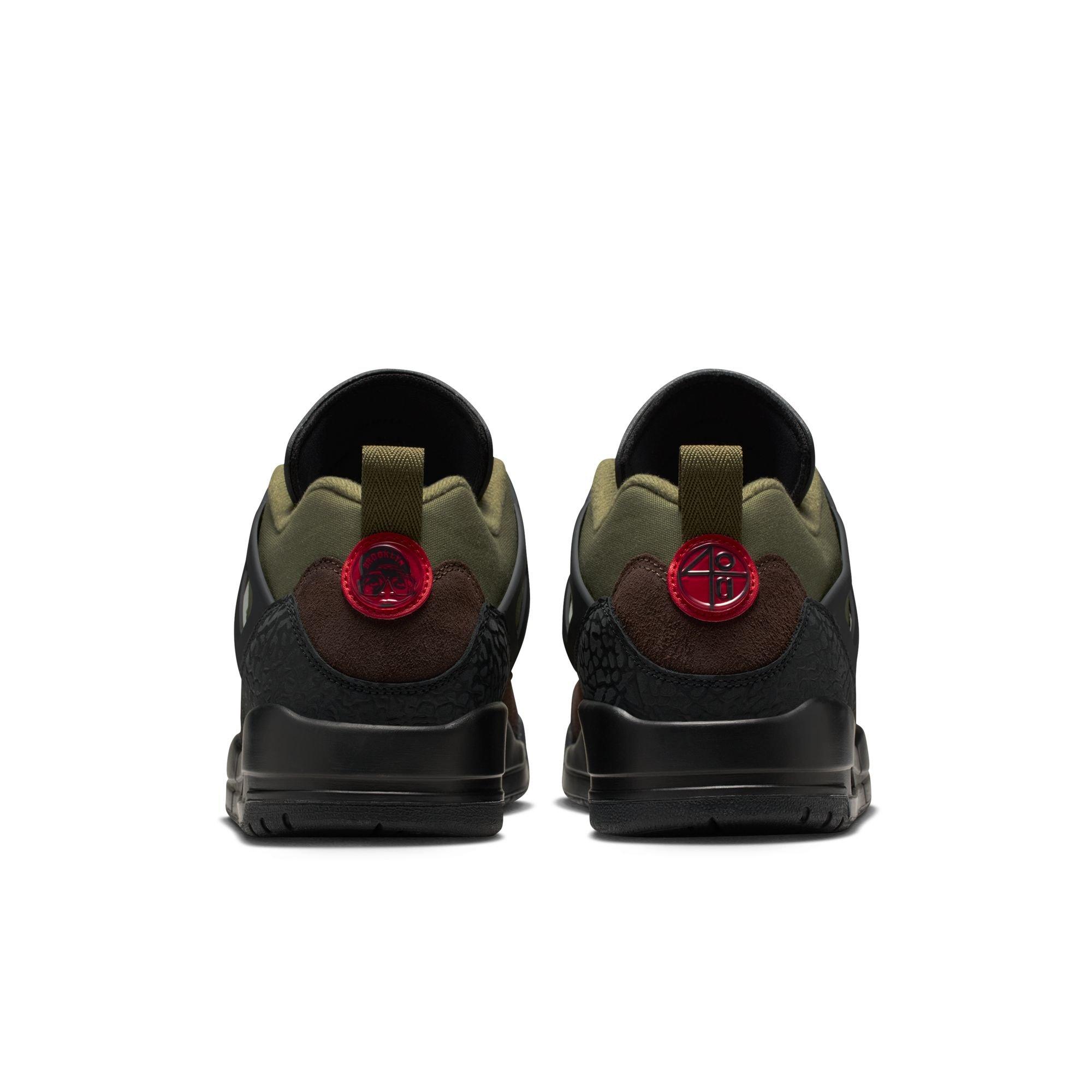 Jordan Spizike Low "Medium Olive/University Red/Black" Men's Shoe - OLIVE Thumbnail View 7