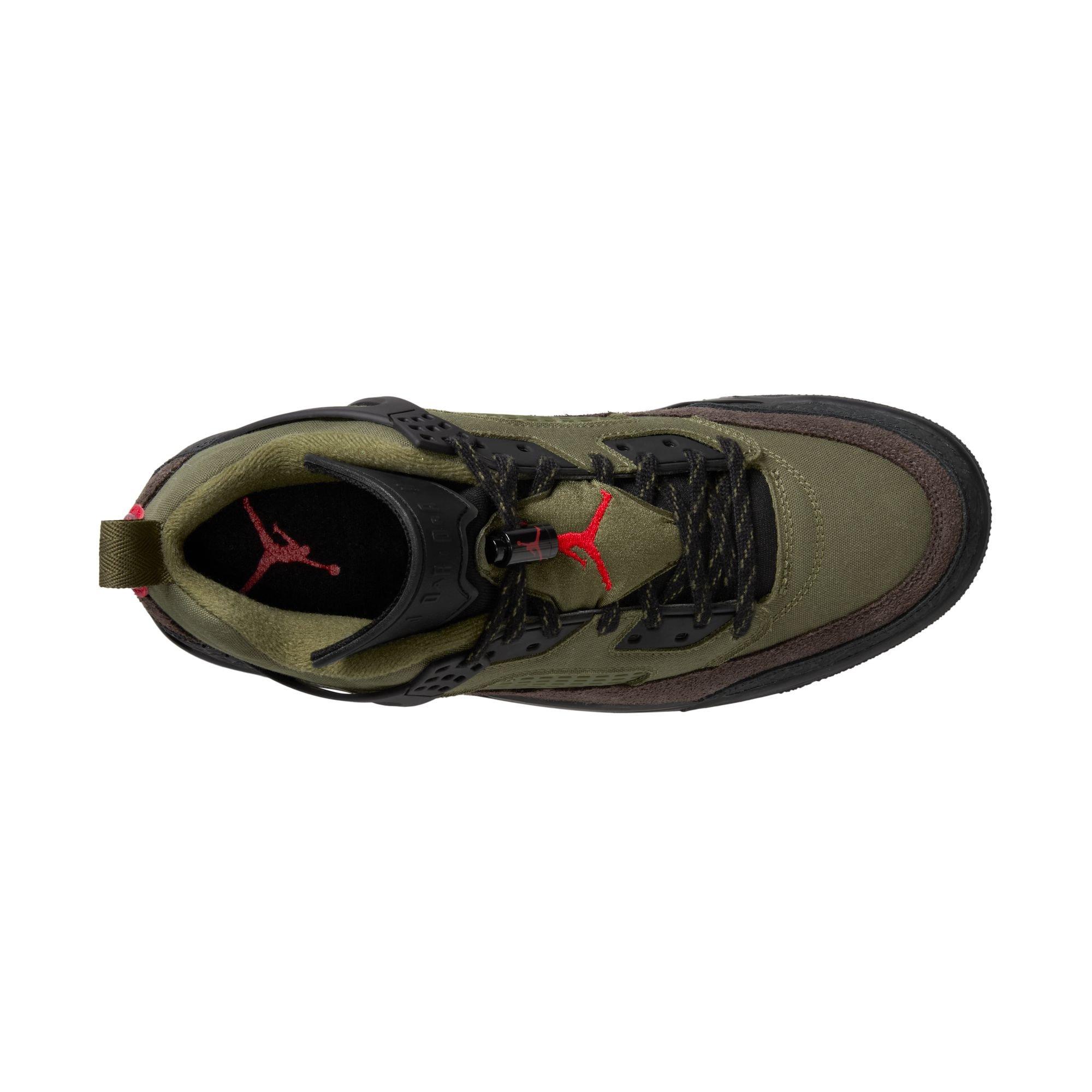 Jordan Spizike Low "Medium Olive/University Red/Black" Men's Shoe - OLIVE Thumbnail View 8