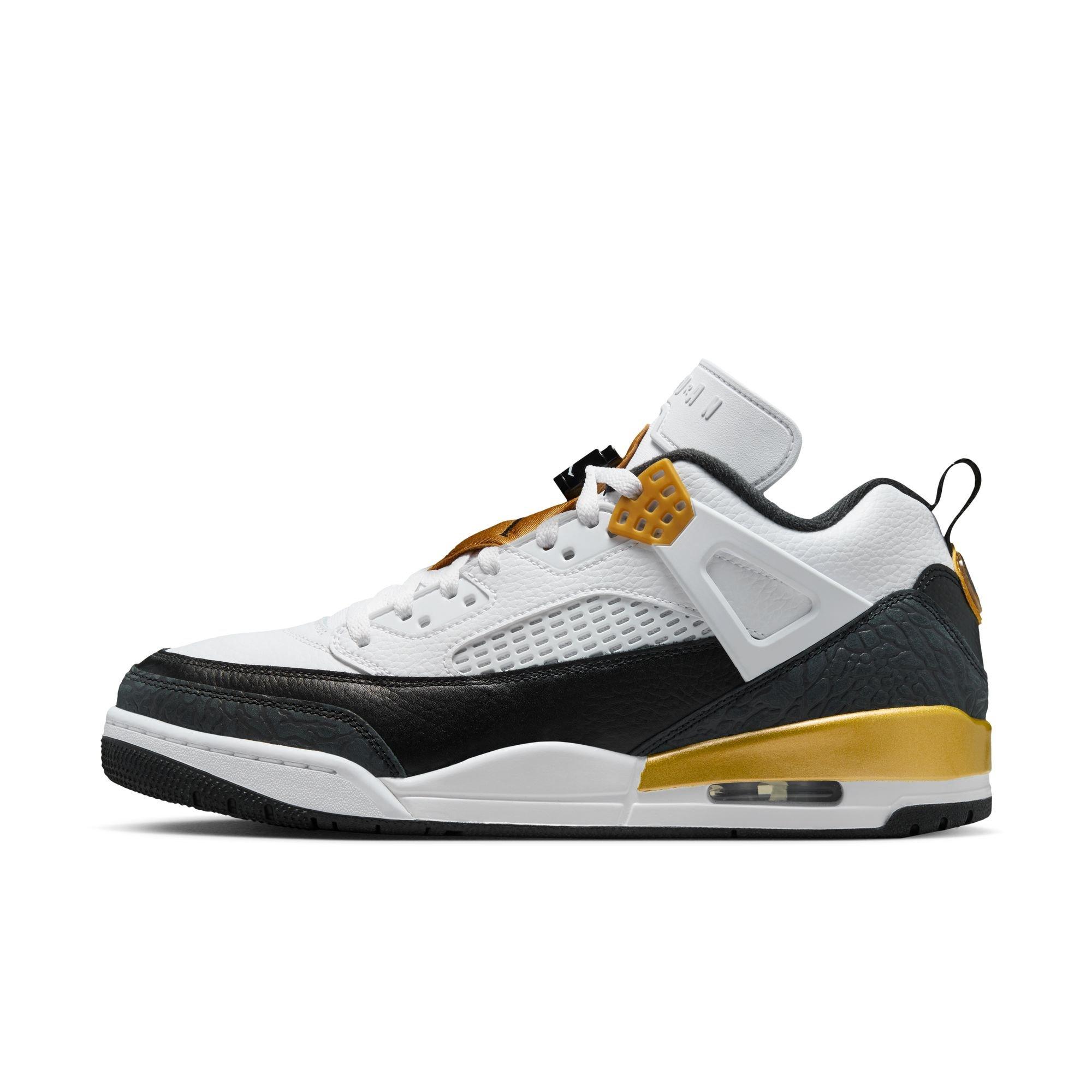 Jordan Spizike Low "White/Black/Metallic Gold" Men's Shoe - WHITE/BLACK/GOLD Thumbnail View 3