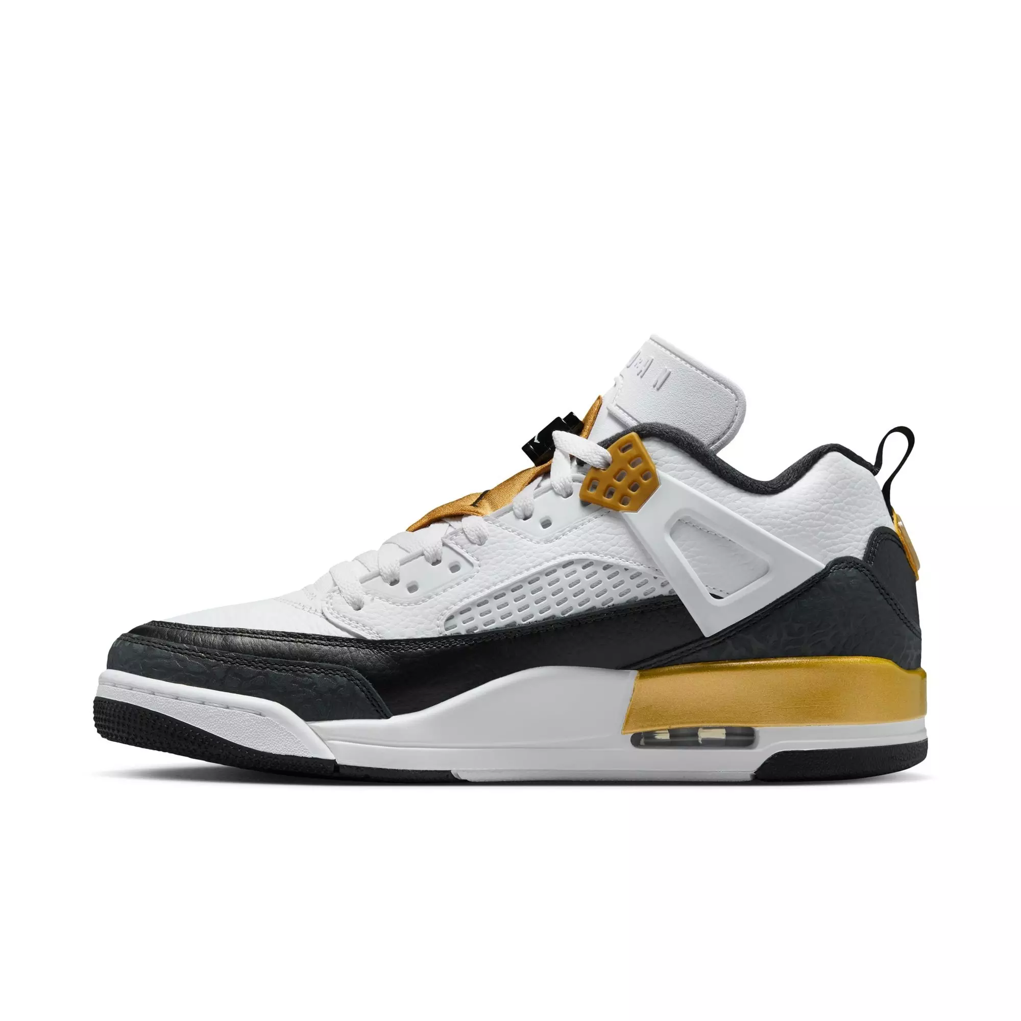 Jordan Spizike Low "White/Black/Metallic Gold" Men's Shoe - WHITE/BLACK/GOLD
