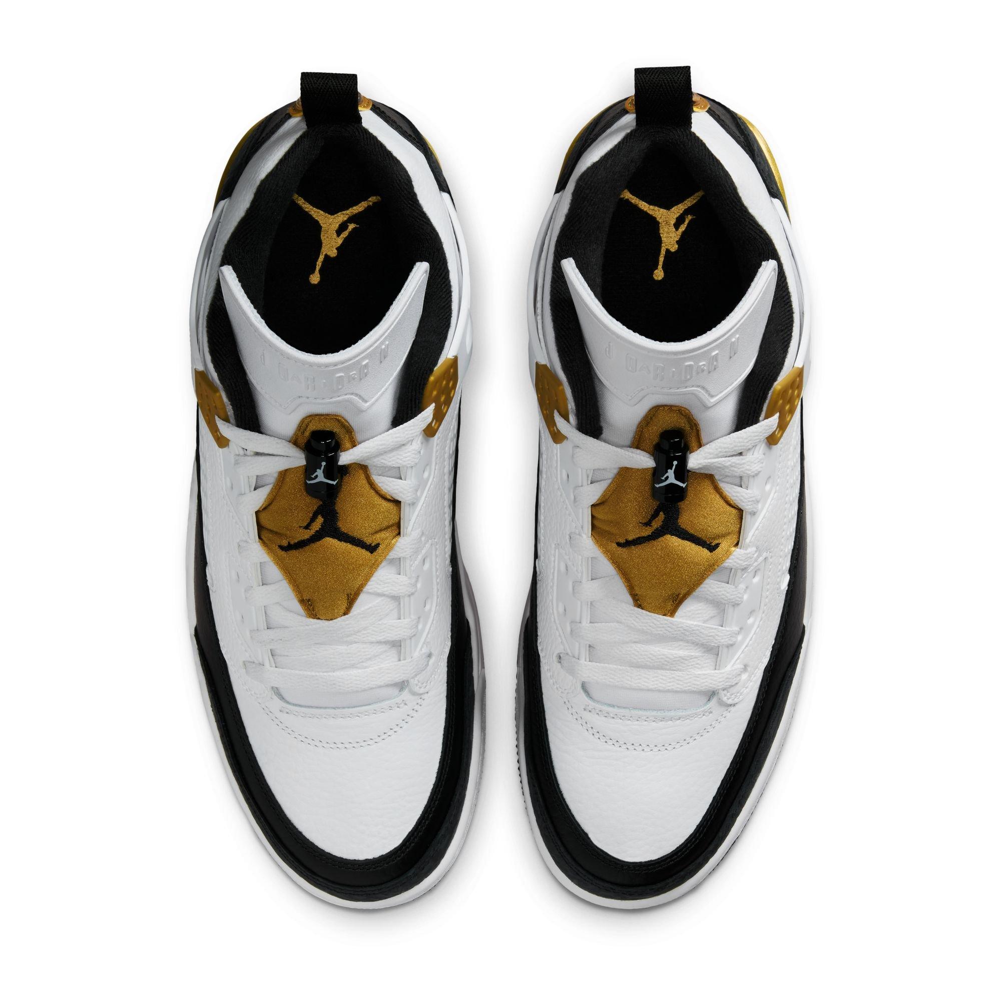 Jordan Spizike Low "White/Black/Metallic Gold" Men's Shoe - WHITE/BLACK/GOLD Thumbnail View 6