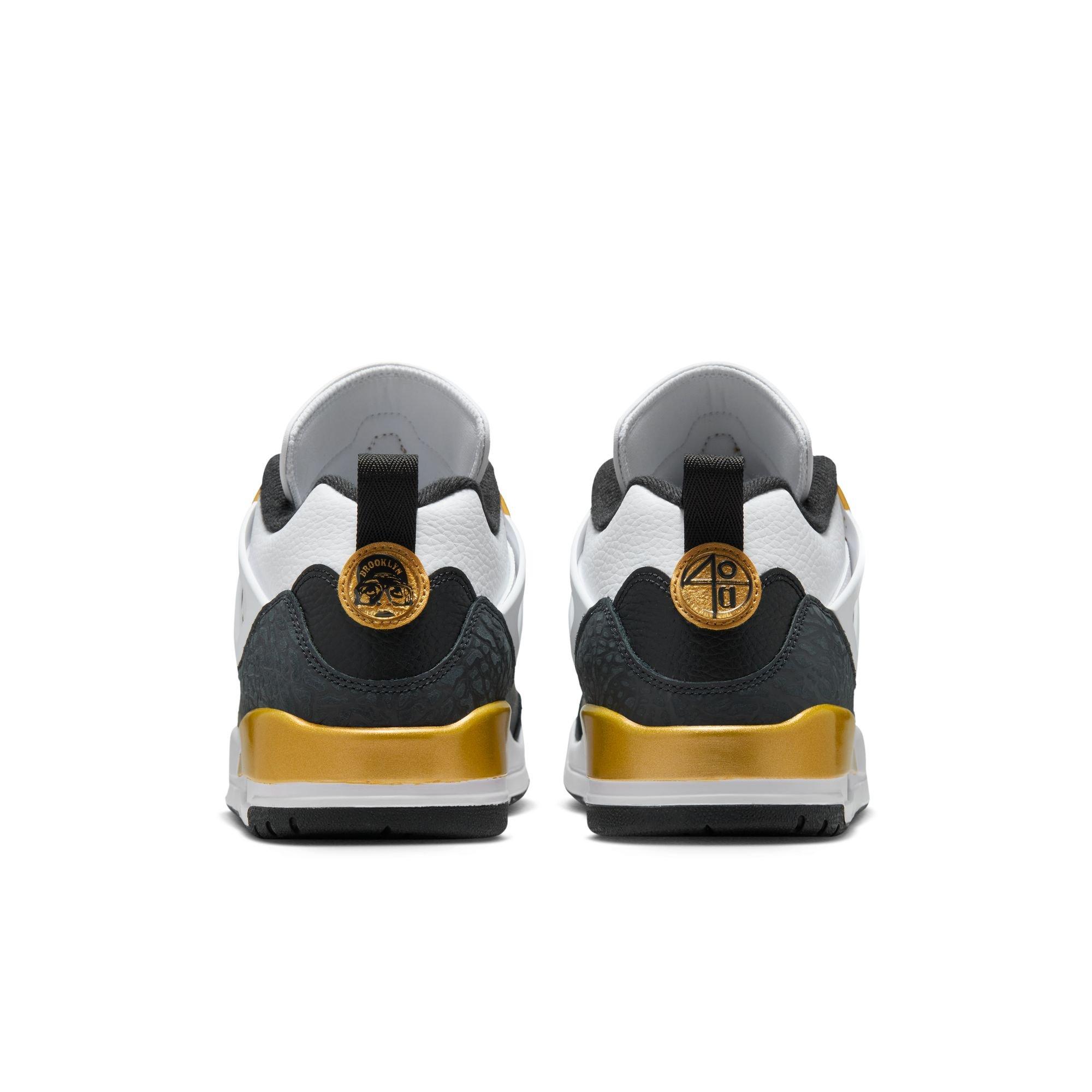Jordan Spizike Low "White/Black/Metallic Gold" Men's Shoe - WHITE/BLACK/GOLD Thumbnail View 7
