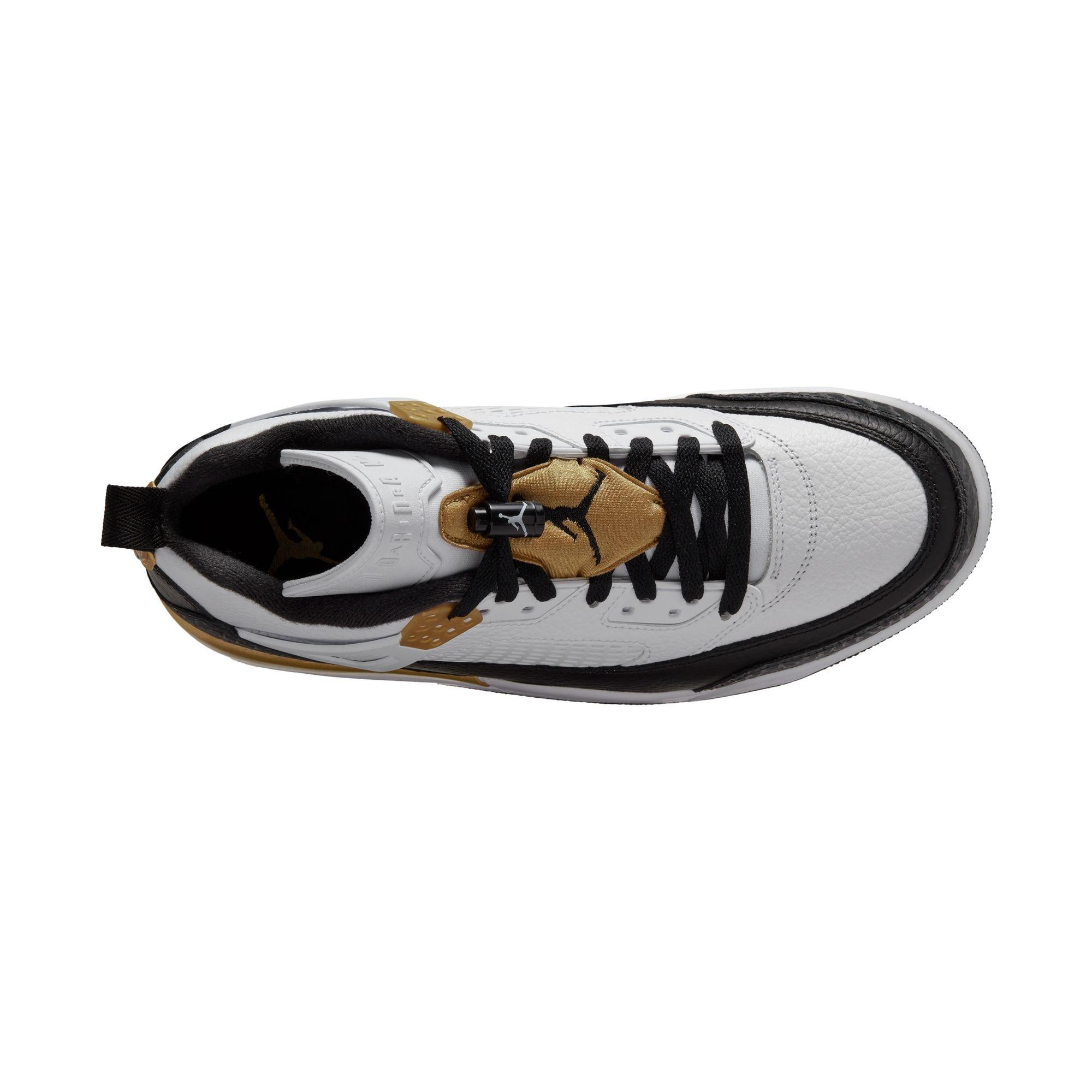 Jordan Spizike Low "White/Black/Metallic Gold" Men's Shoe - WHITE/BLACK/GOLD Thumbnail View 8
