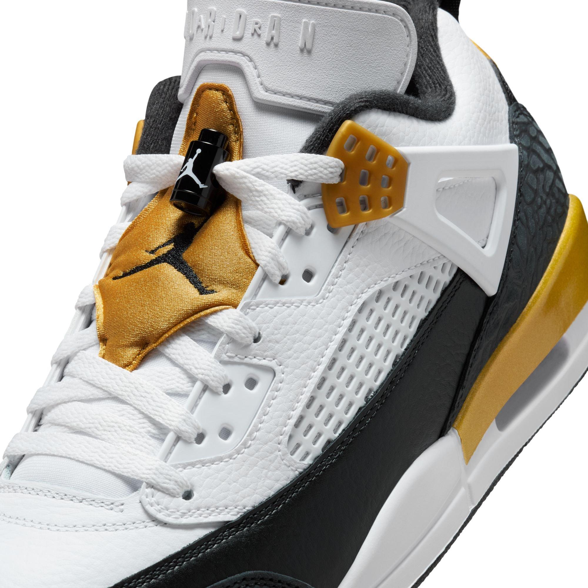 Jordan スパイクシューズ ホワイト/ブラック/ゴールド Jordan Spizike Low 