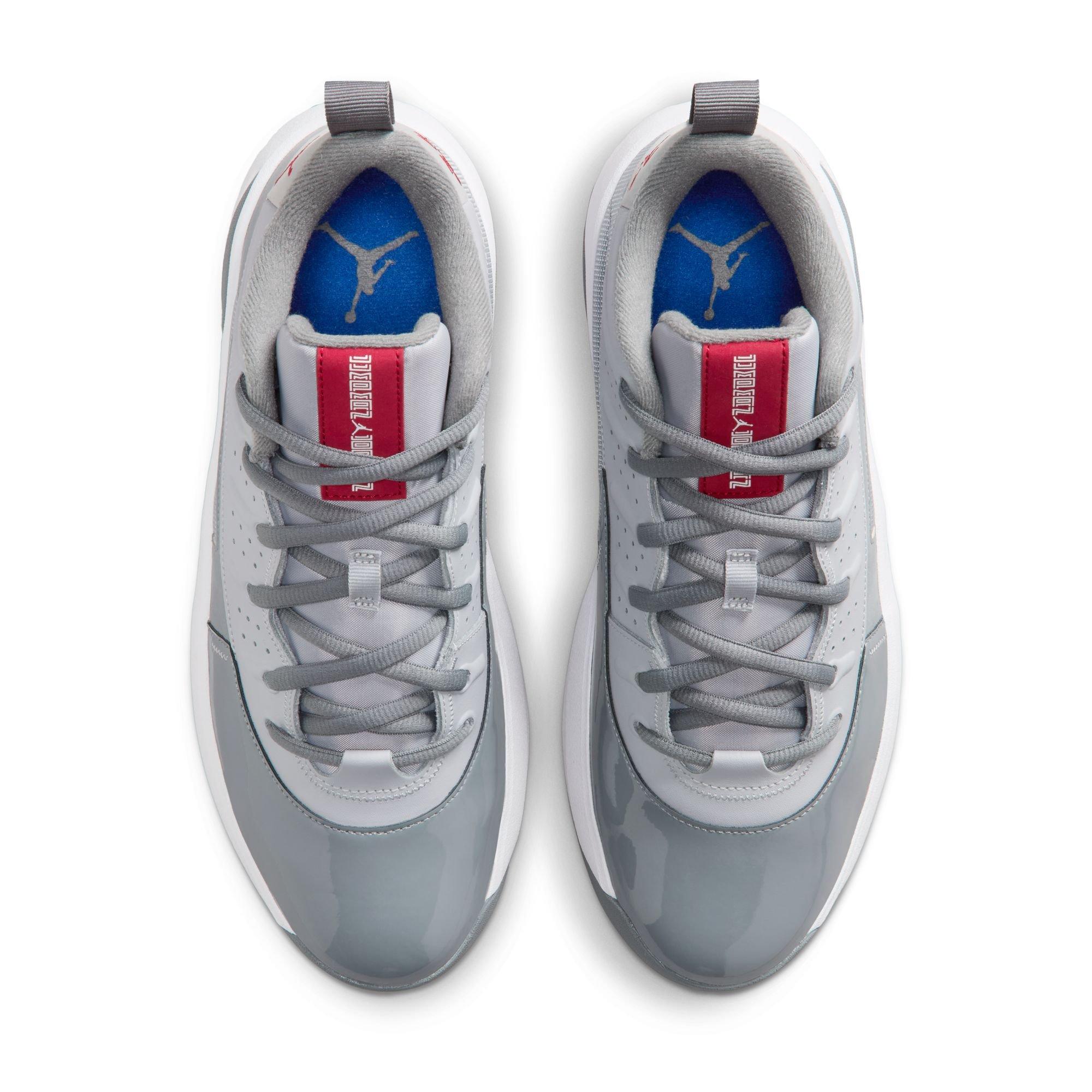 Jordan Max Aura 7 "Wolf Grey/Varsity Red/Cool Grey/White" Men's Shoe - GREY/WHITE Thumbnail View 7